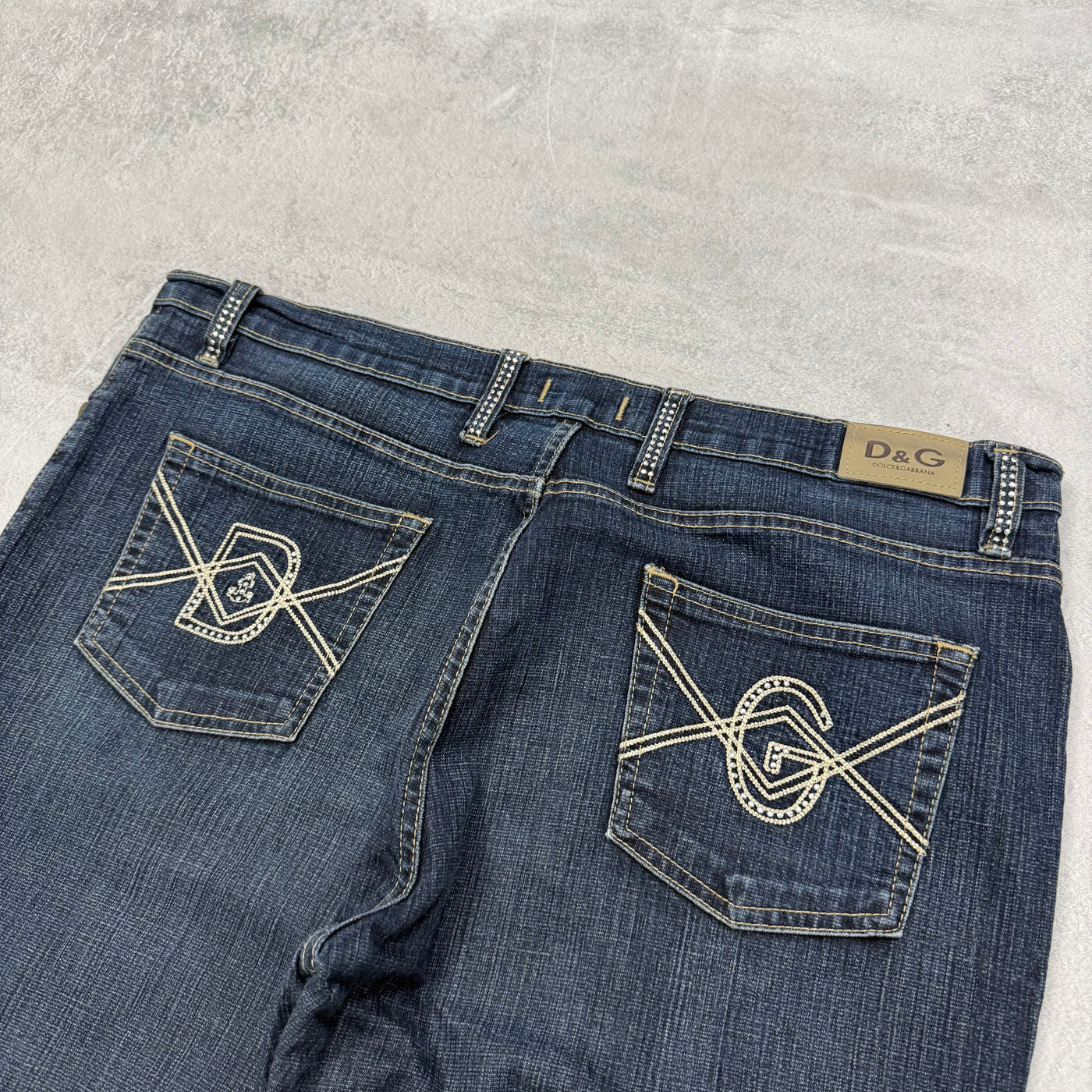 Dolce Gabana Big Print Vintage Jeans | M