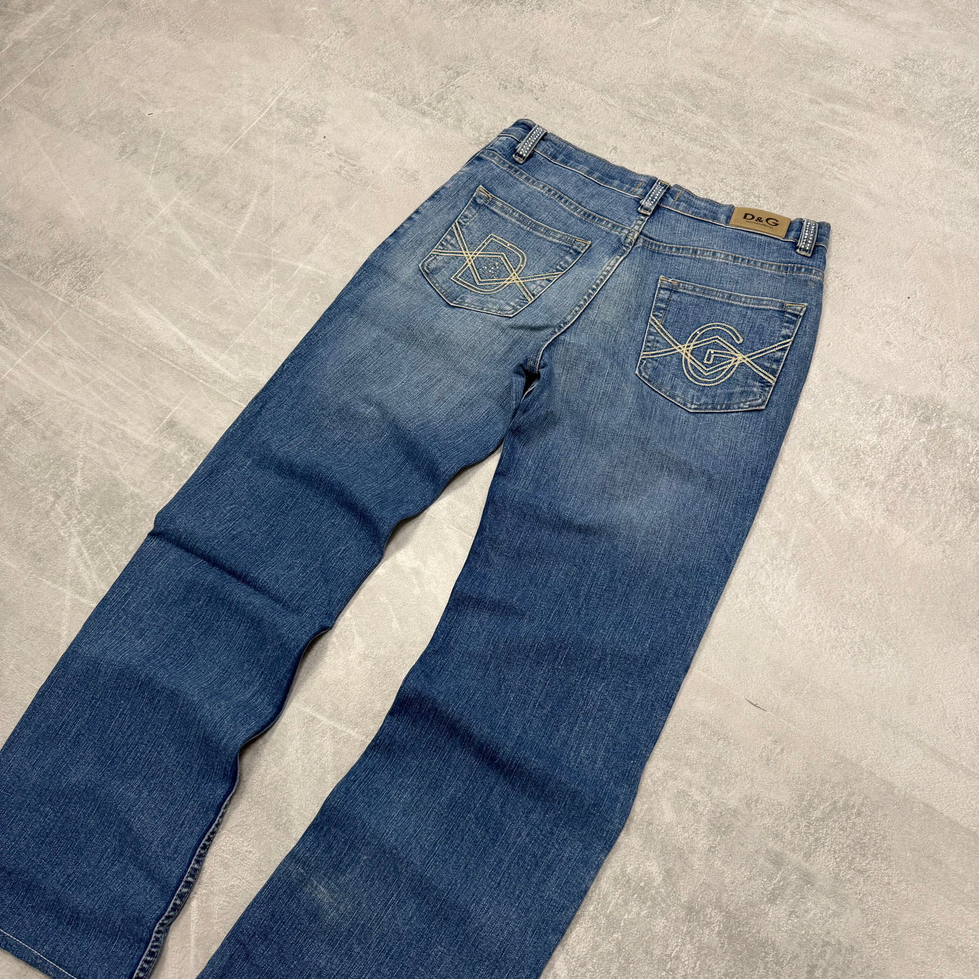 Dolce Gabana Big Print Vintage Jeans | S