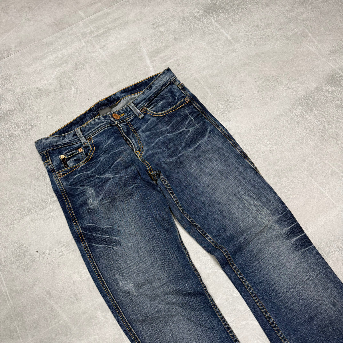 Armani Bootcut Washed Vintage Jeans | XS
