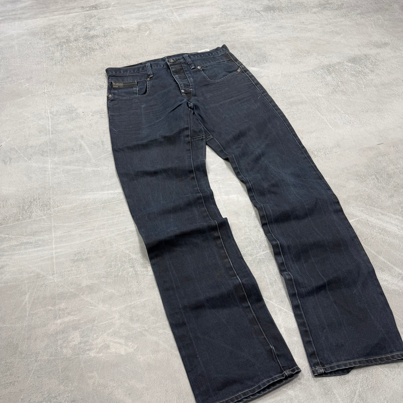 G-Star Big Print Washed Vintage Jeans | S