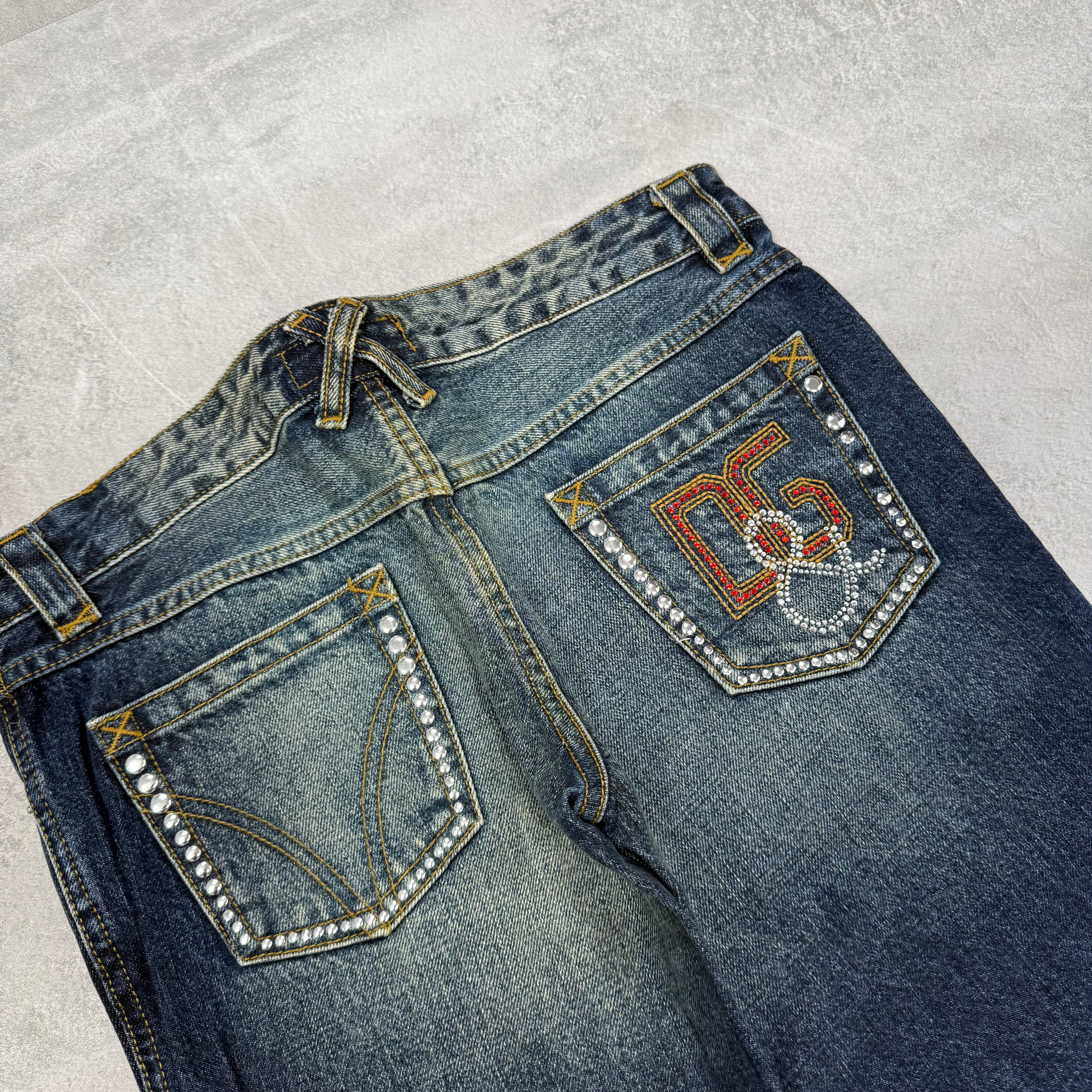 Dolce Gabana Big Print Vintage Jeans | S