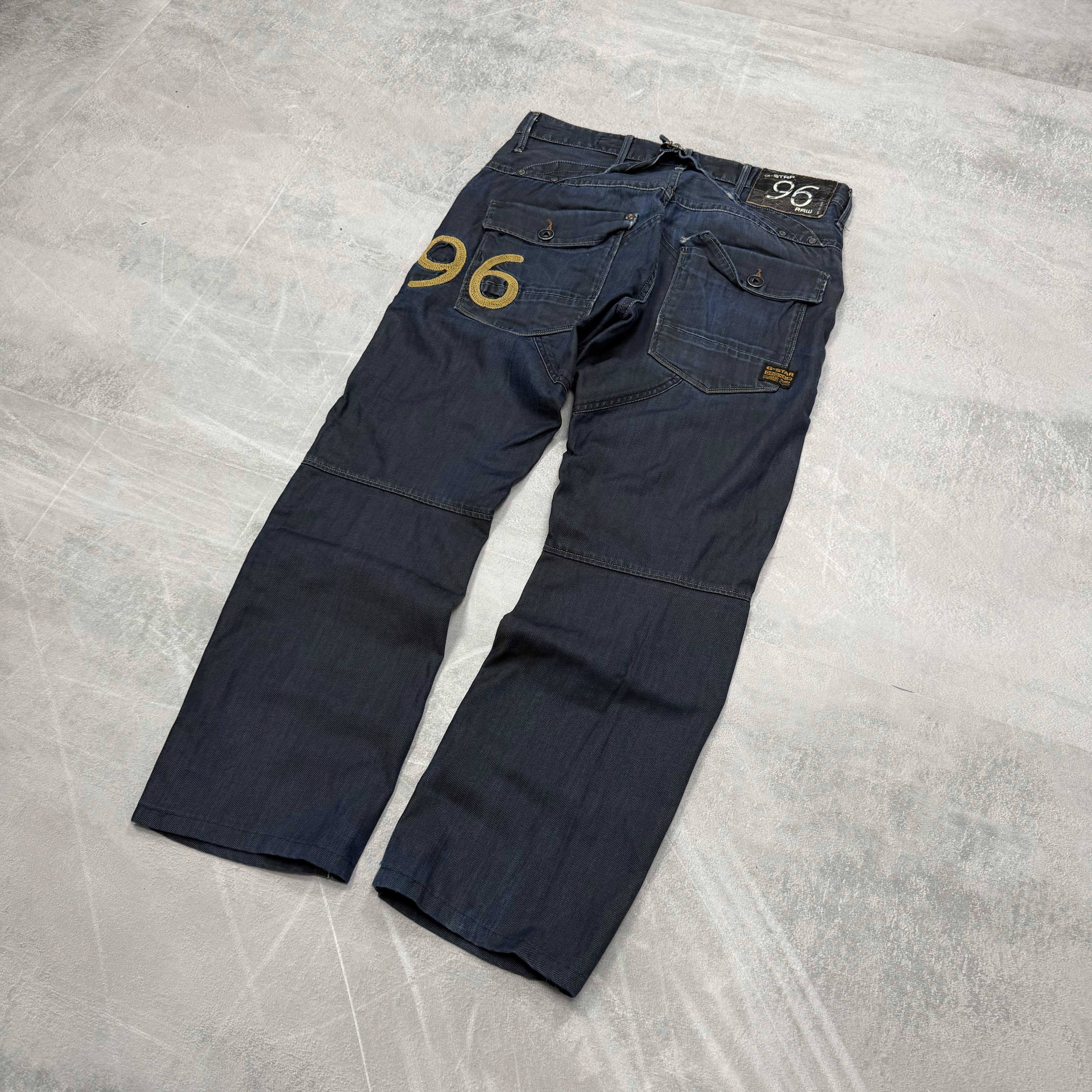 G-Star Big Print Washed Vintage Jeans | S