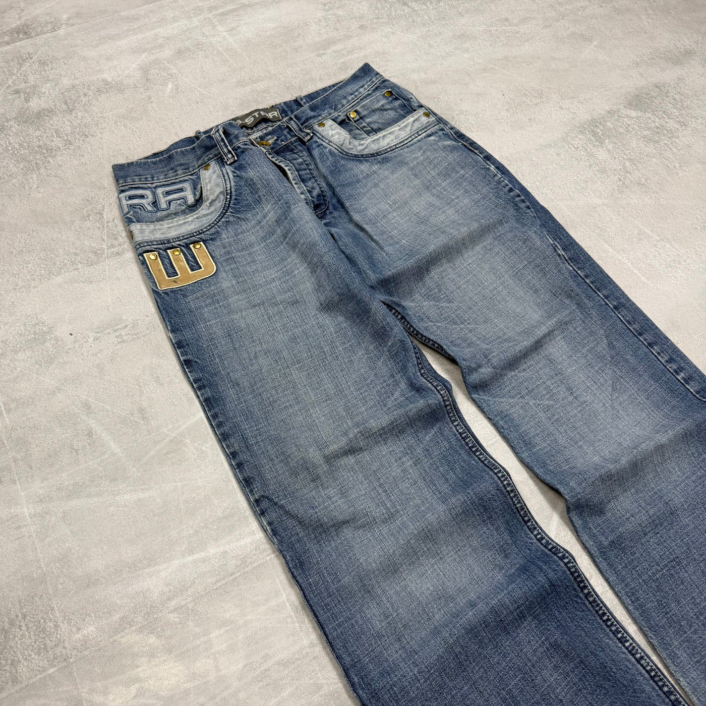 G-Star Big Print Vintage Jeans | S