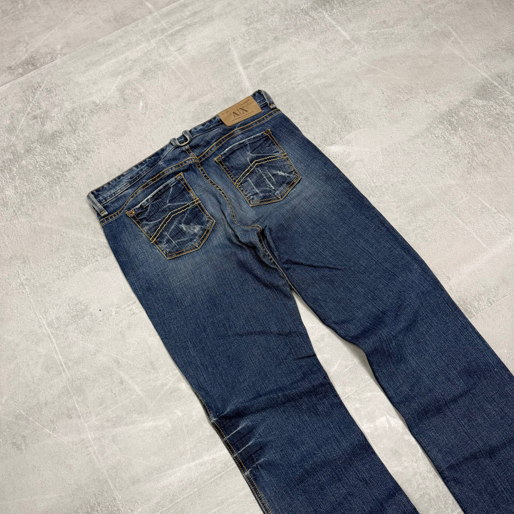 Armani Bootcut Washed Vintage Jeans | XS