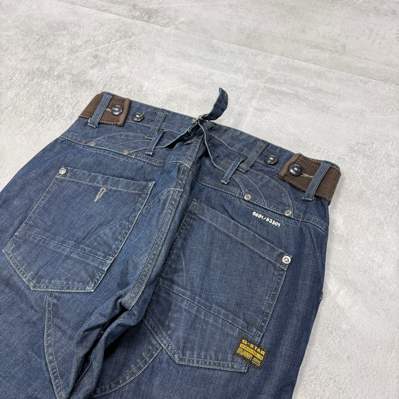 G-Star Big Print Washed Vintage Jeans | M