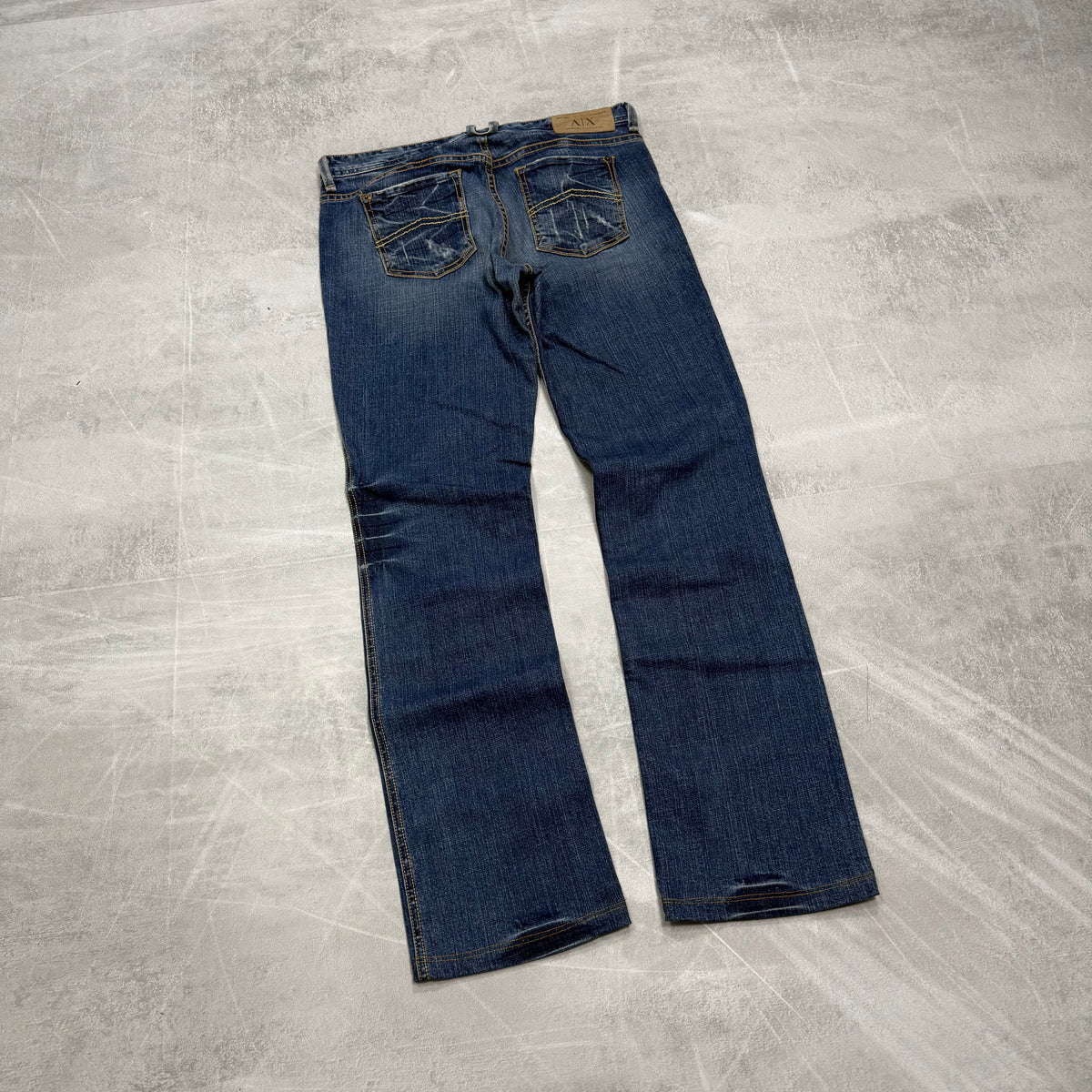Armani Bootcut Washed Vintage Jeans | XS