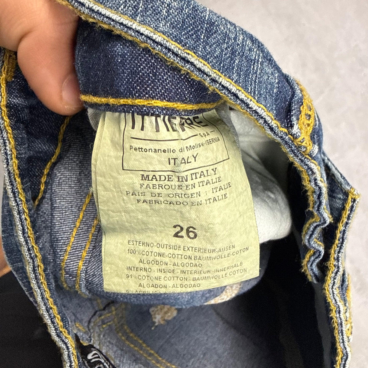 Dolce Gabana Big Print Vintage Jeans | XS