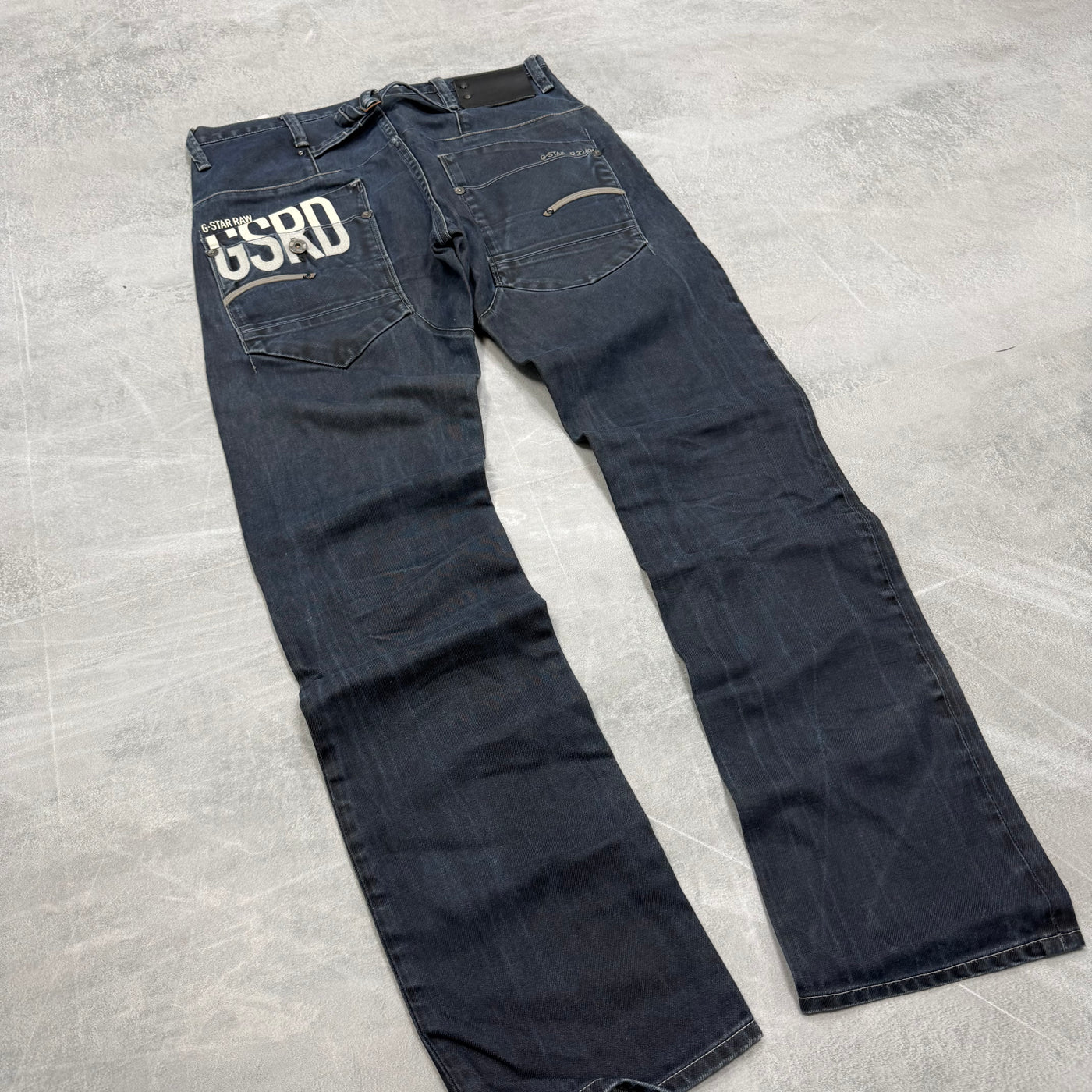 G-Star Big Print Washed Vintage Jeans | S
