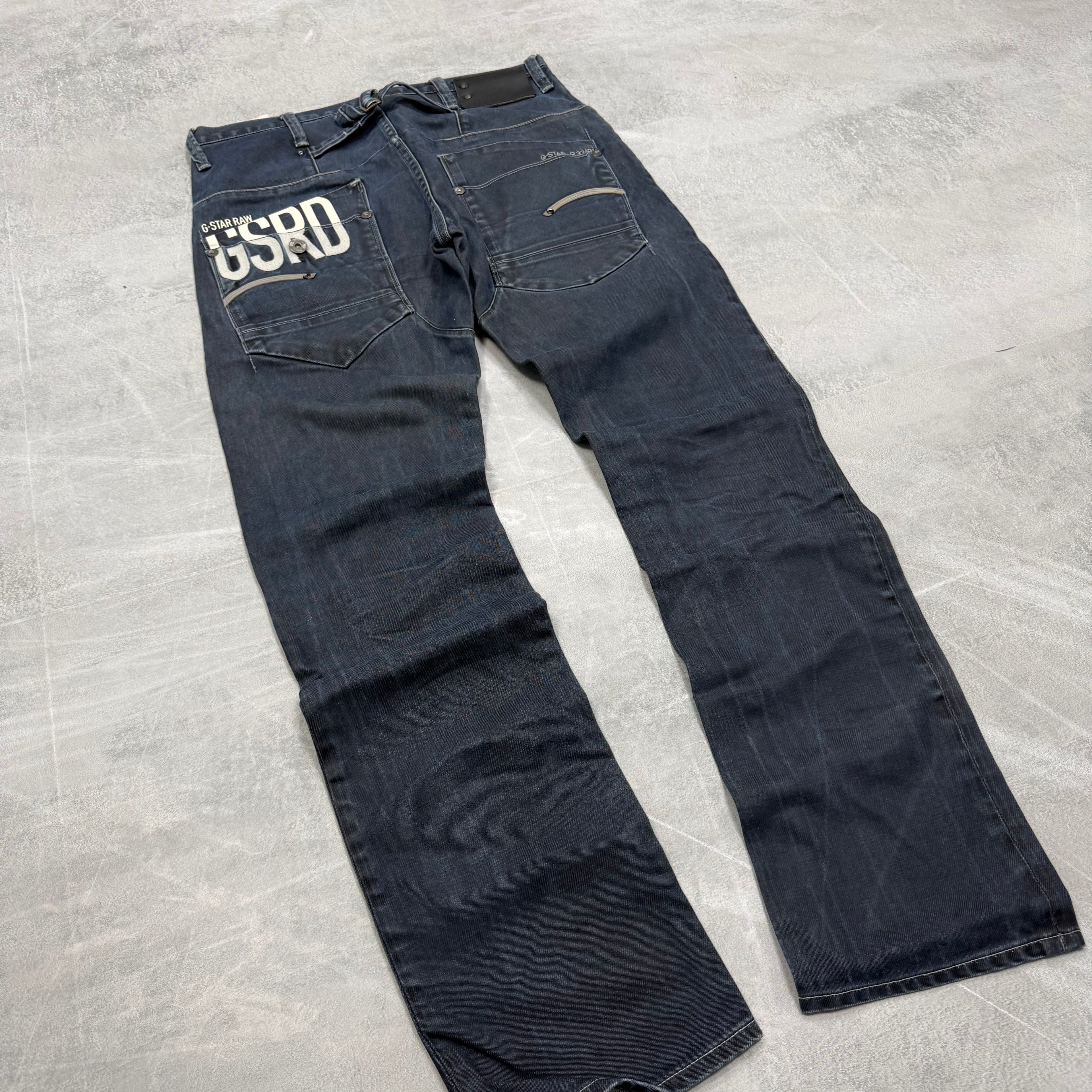 G-Star Big Print Washed Vintage Jeans | S