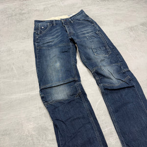 G-Star Big Print Washed Vintage Jeans | XS