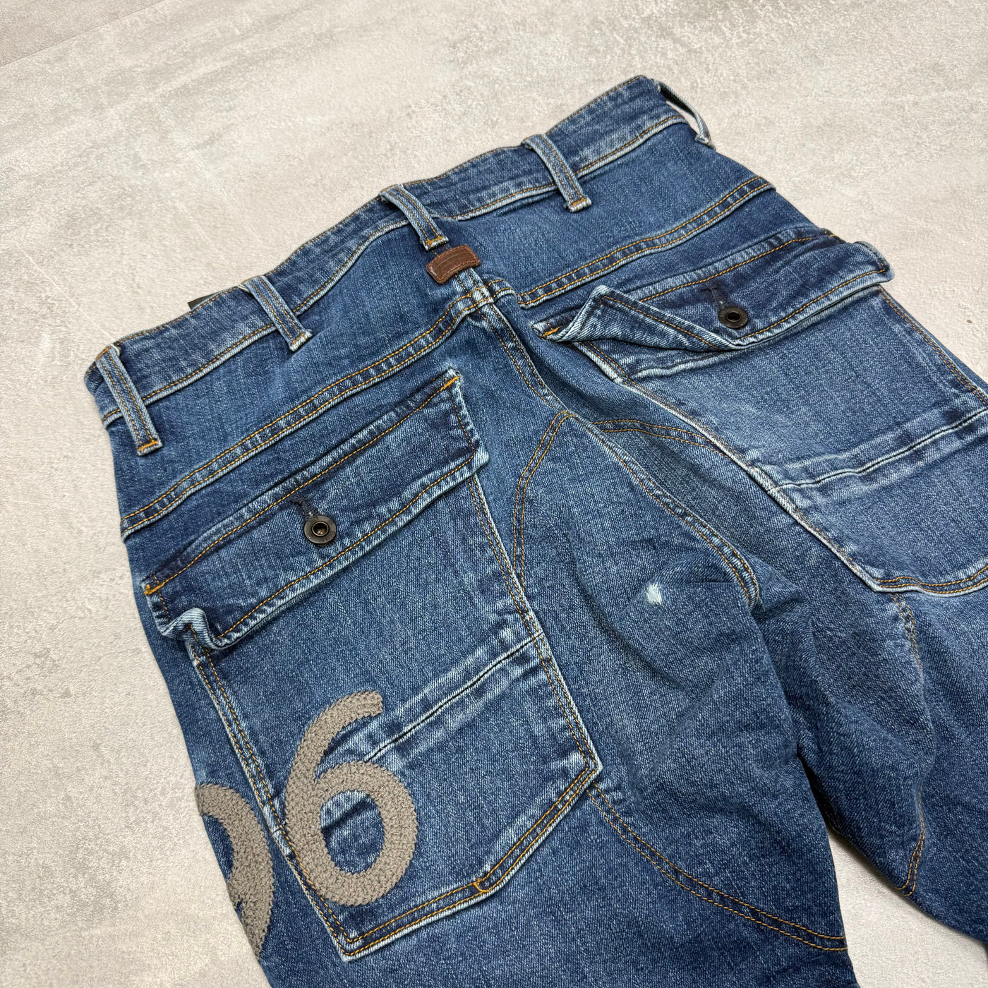 G-Star Big Print Vintage Jeans | XS