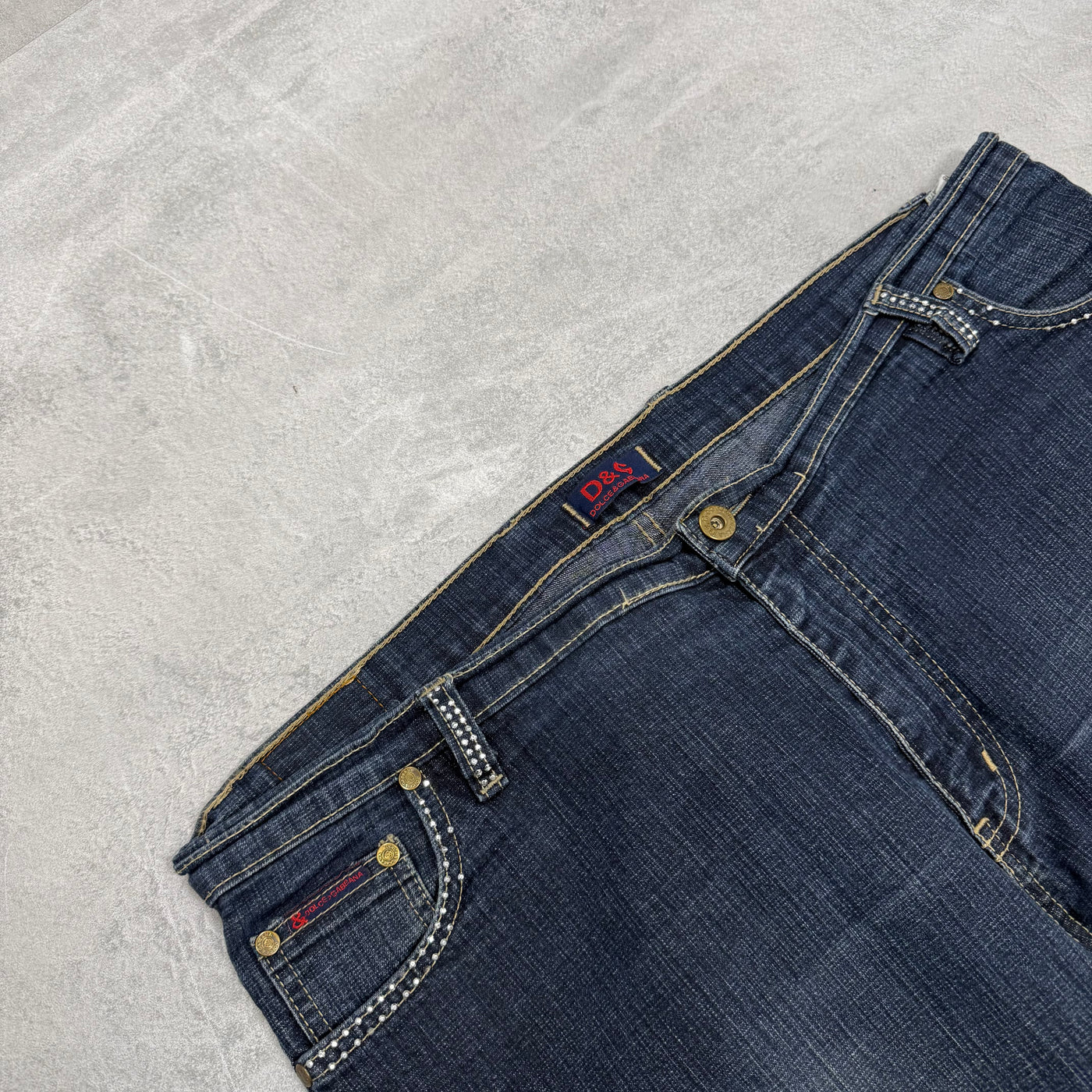 Dolce Gabana Big Print Vintage Jeans | M