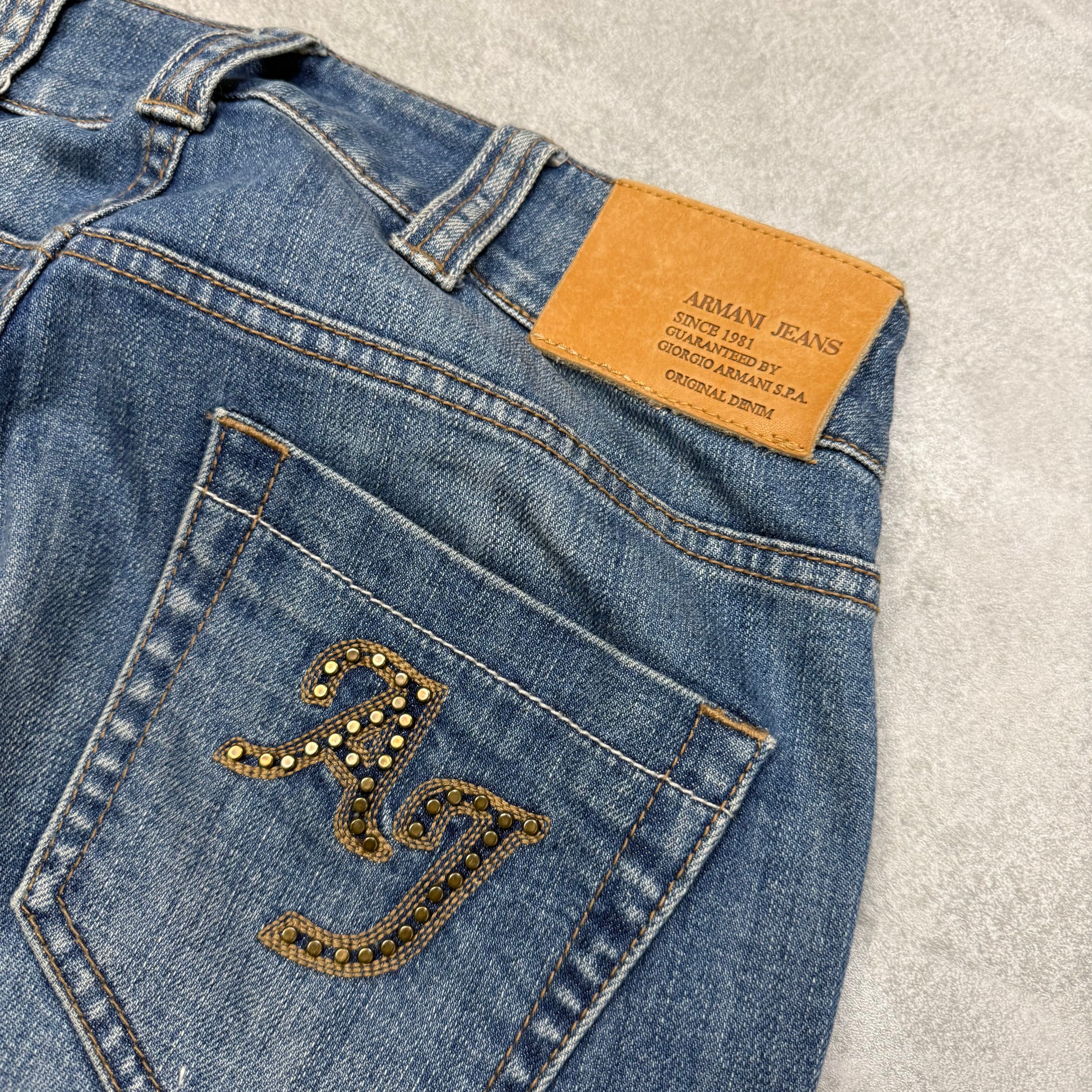 Armani Big Logo Vintage Jeans | XS
