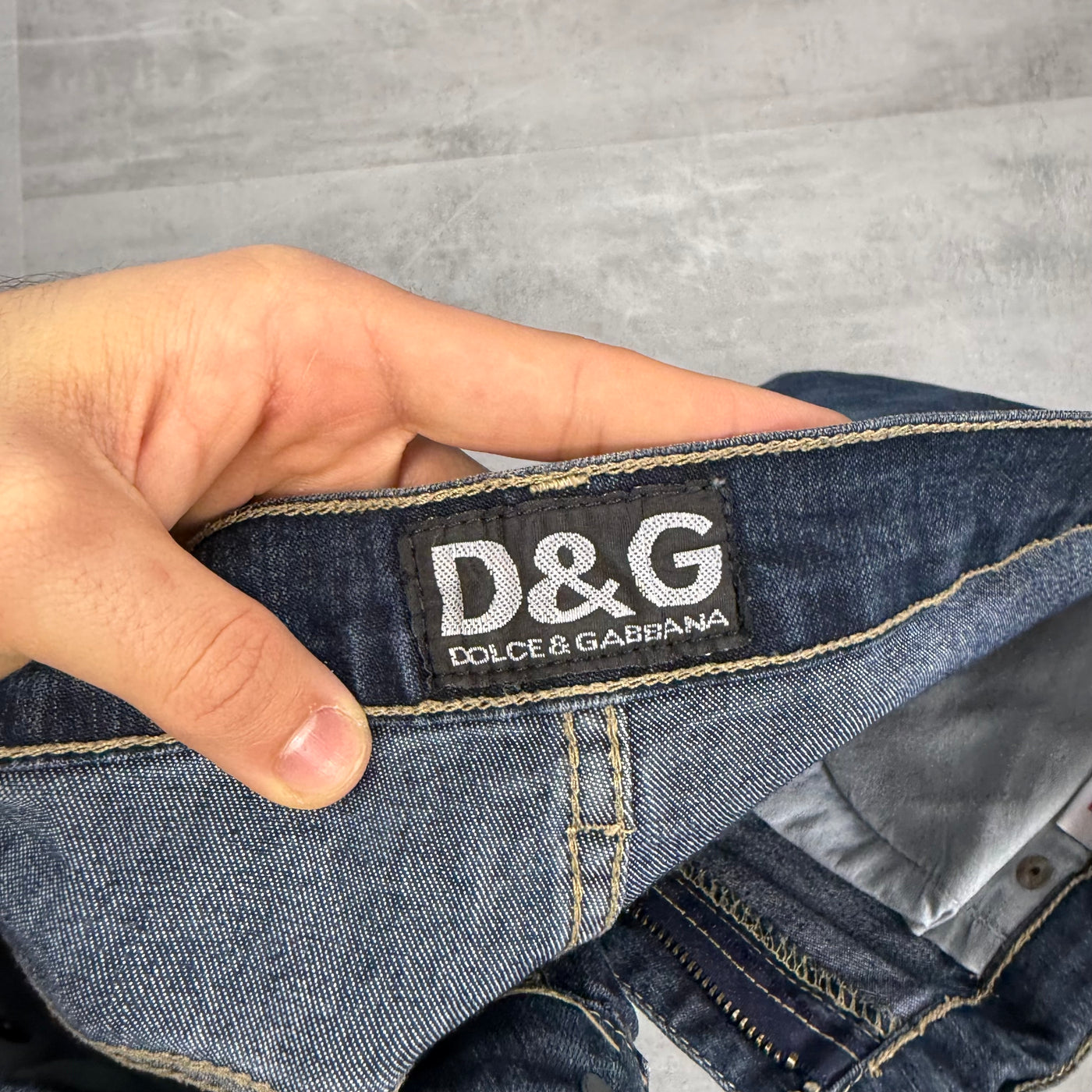Dolce Gabana Big Print Vintage Jeans | S