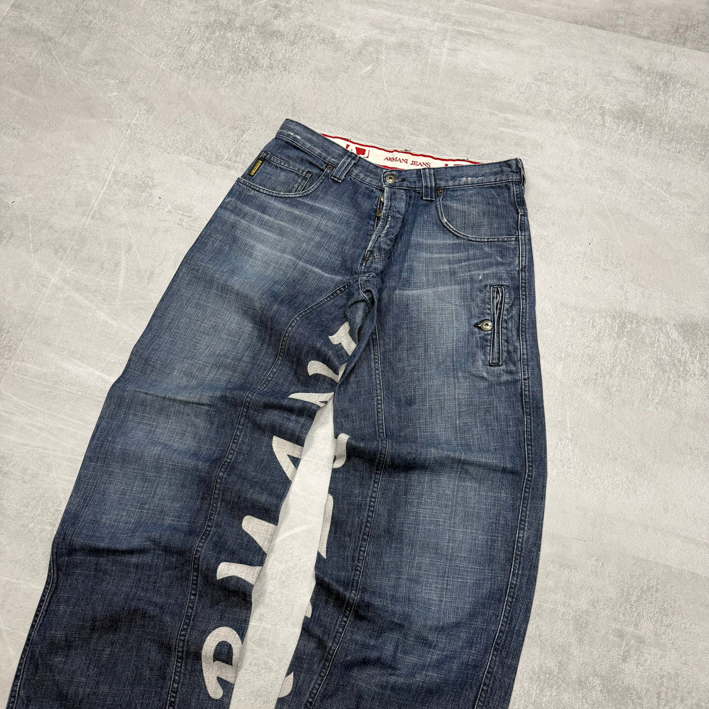 Armani Big Print Vintage Jeans | S