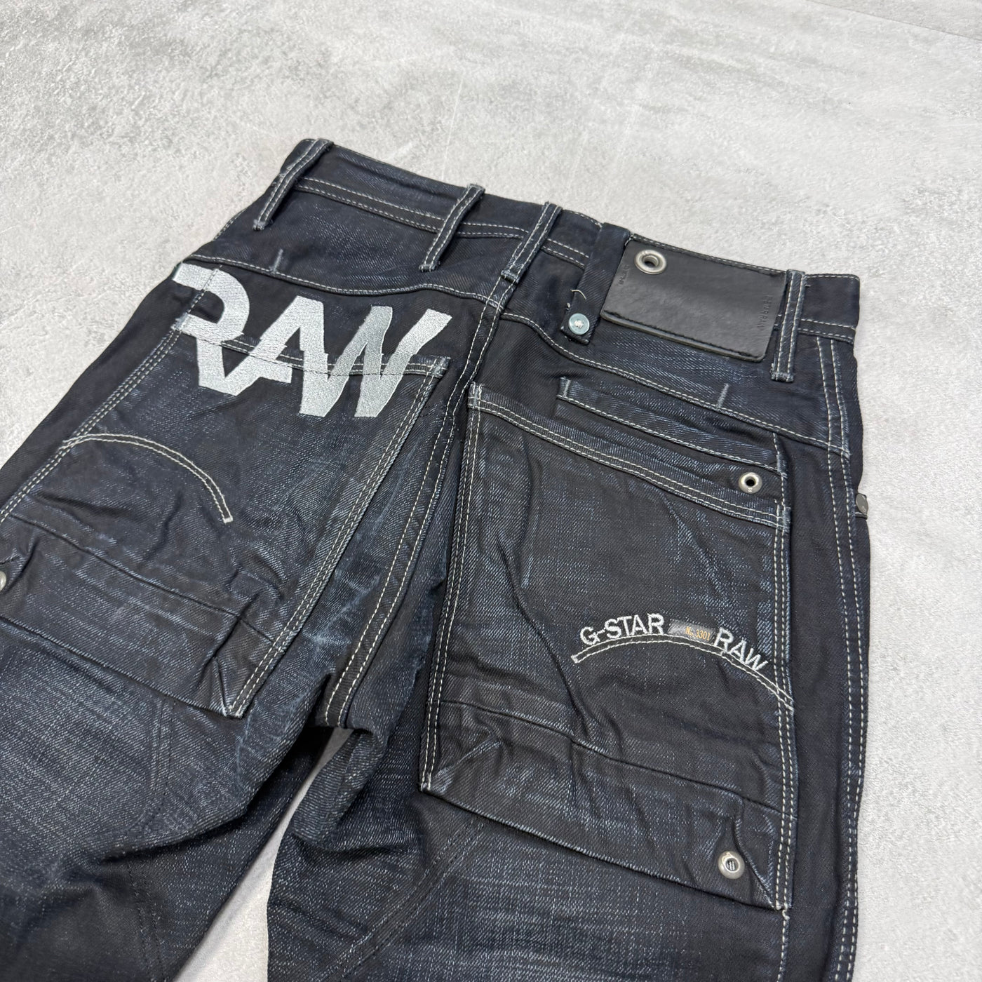 G-Star Big Print Vintage Jeans | XS