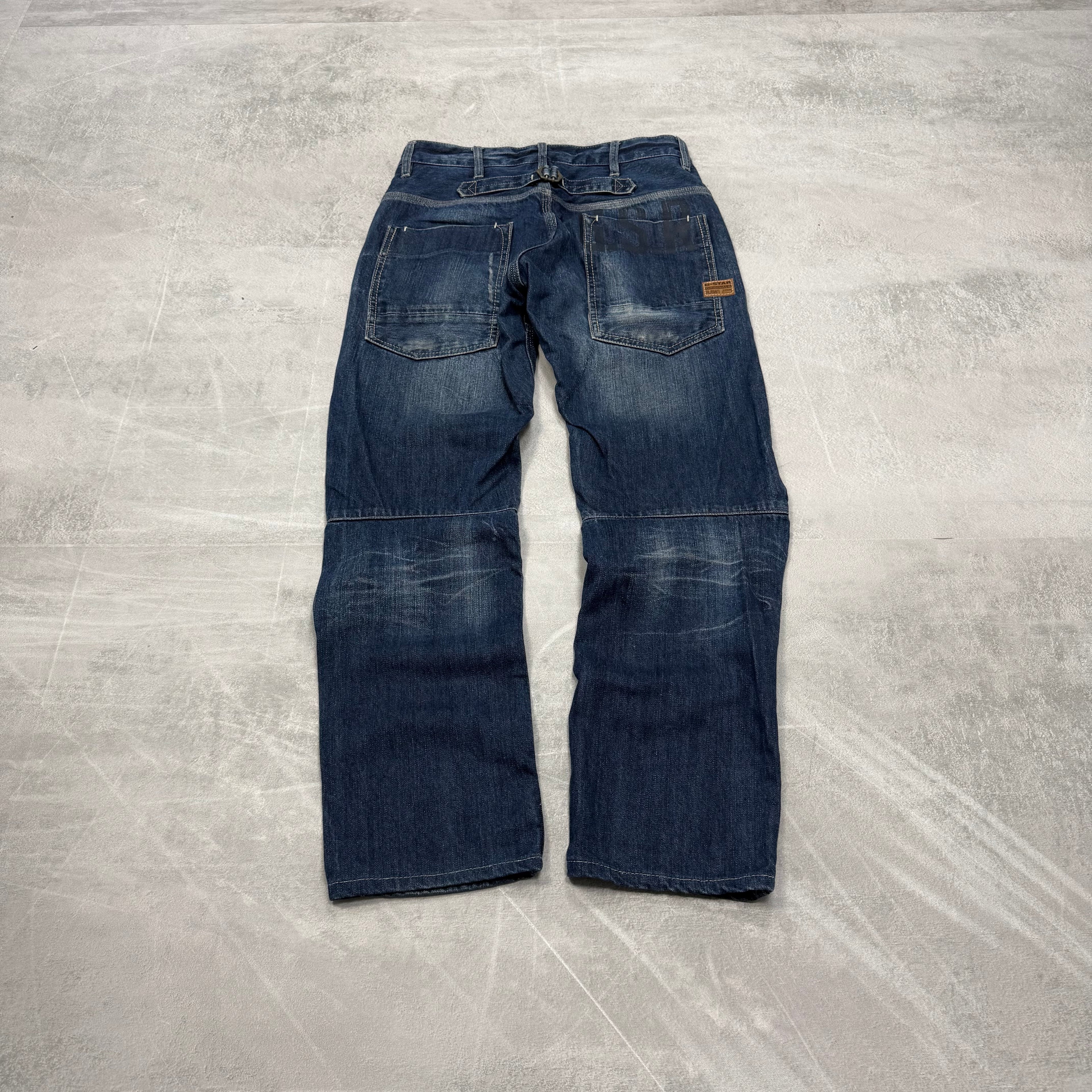 G-Star Big Print Washed Vintage Jeans | XS