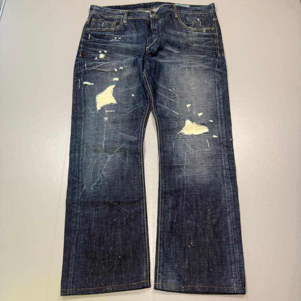 Jack Jones Baggy Washed Vintage Jeans | L