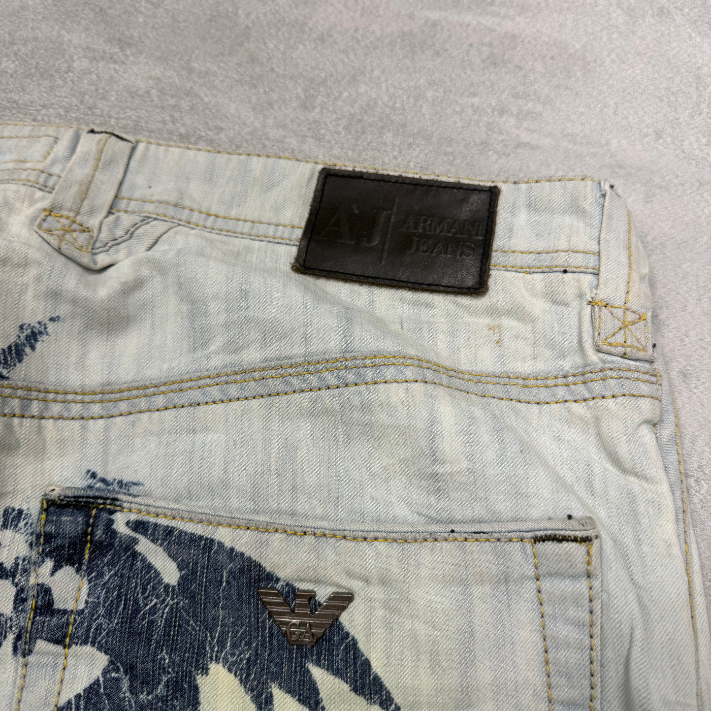Armani Big Print Vintage Jeans | M