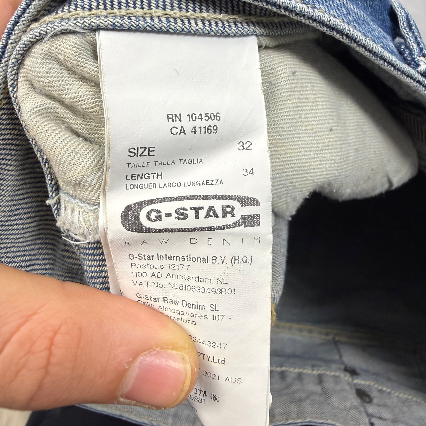 G-Star Washed Vintage Jeans | S