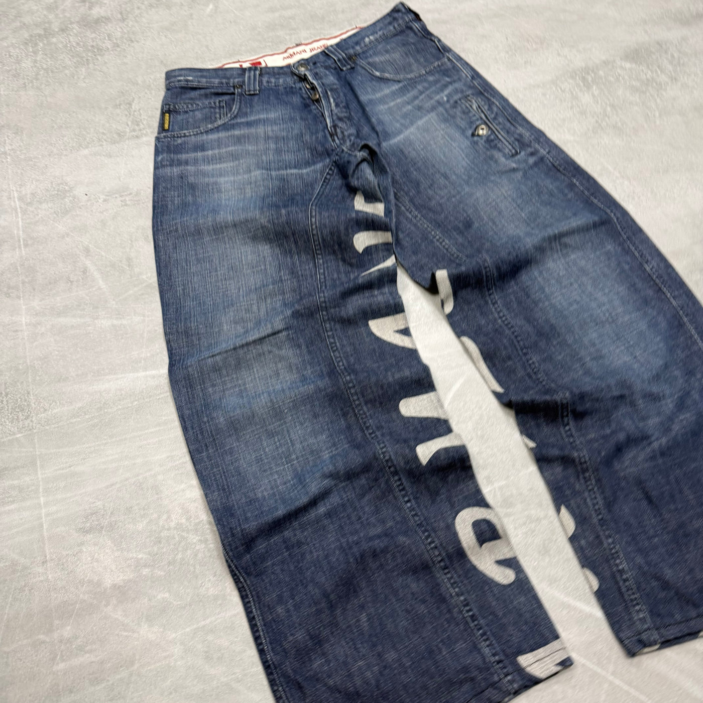 Armani Big Print Vintage Jeans | S