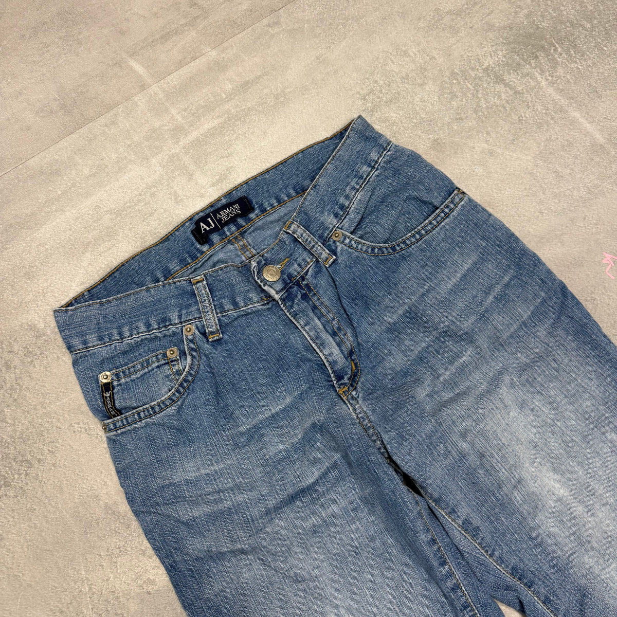 Armani Bootcut Washed Vintage Jeans | S