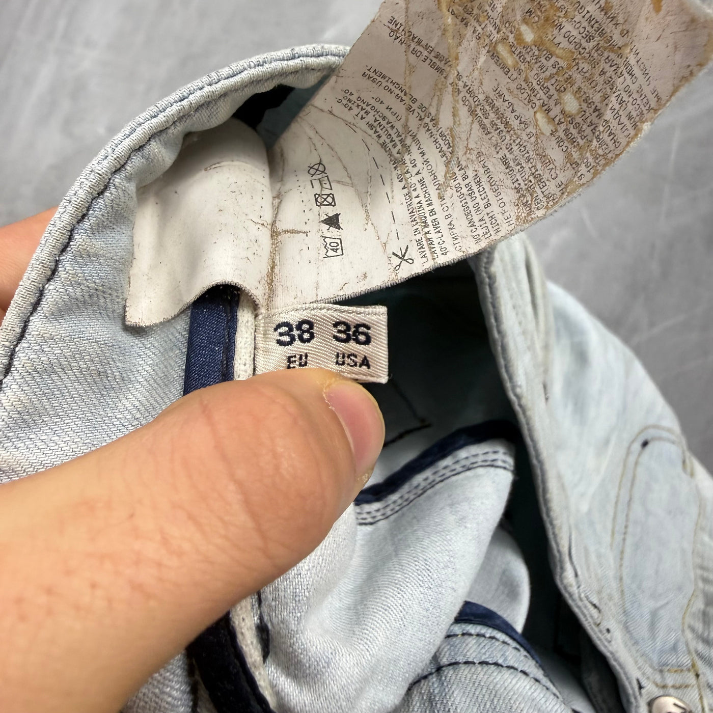Armani Big Print Vintage Jeans | M