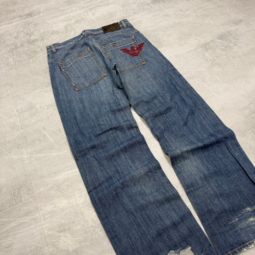Armani Big Print Vintage Jeans | M
