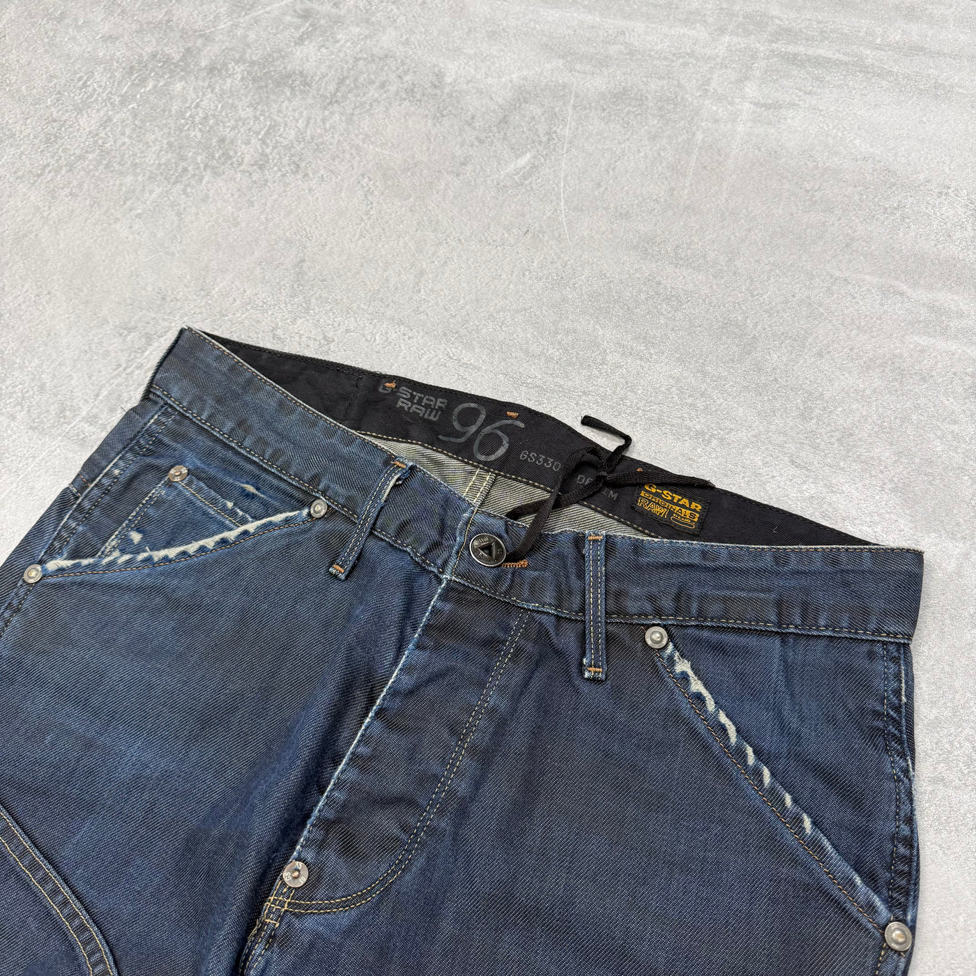 G-Star Big Print Washed Vintage Jeans | S
