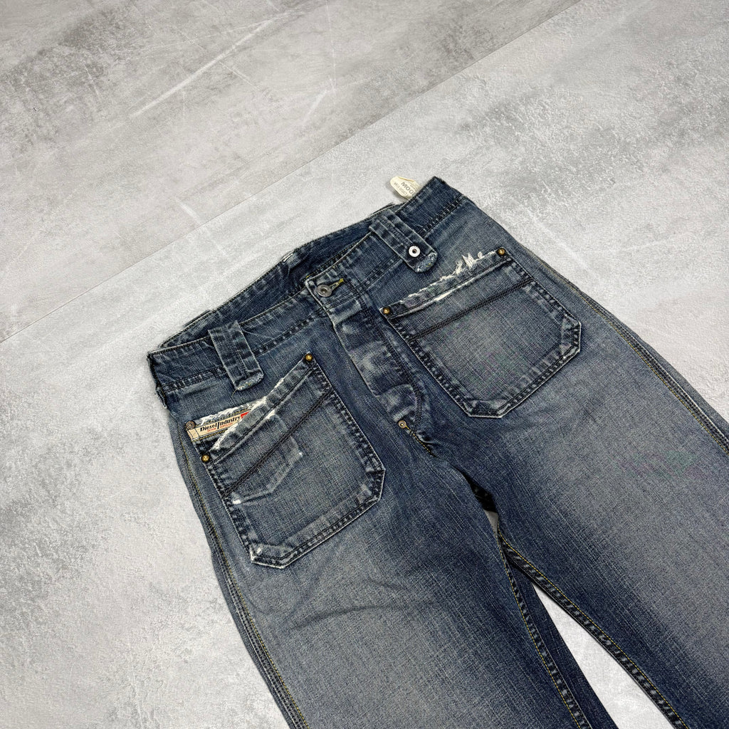 Diesel Bootcut Washed Vintage Jeans | S