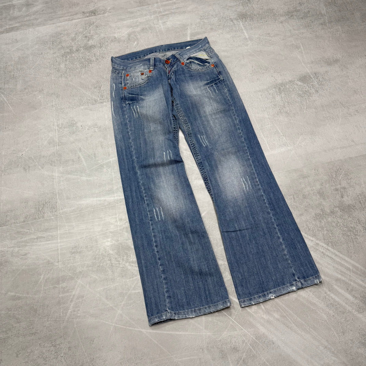 Replay Bootcut Washed Vintage Jeans | S