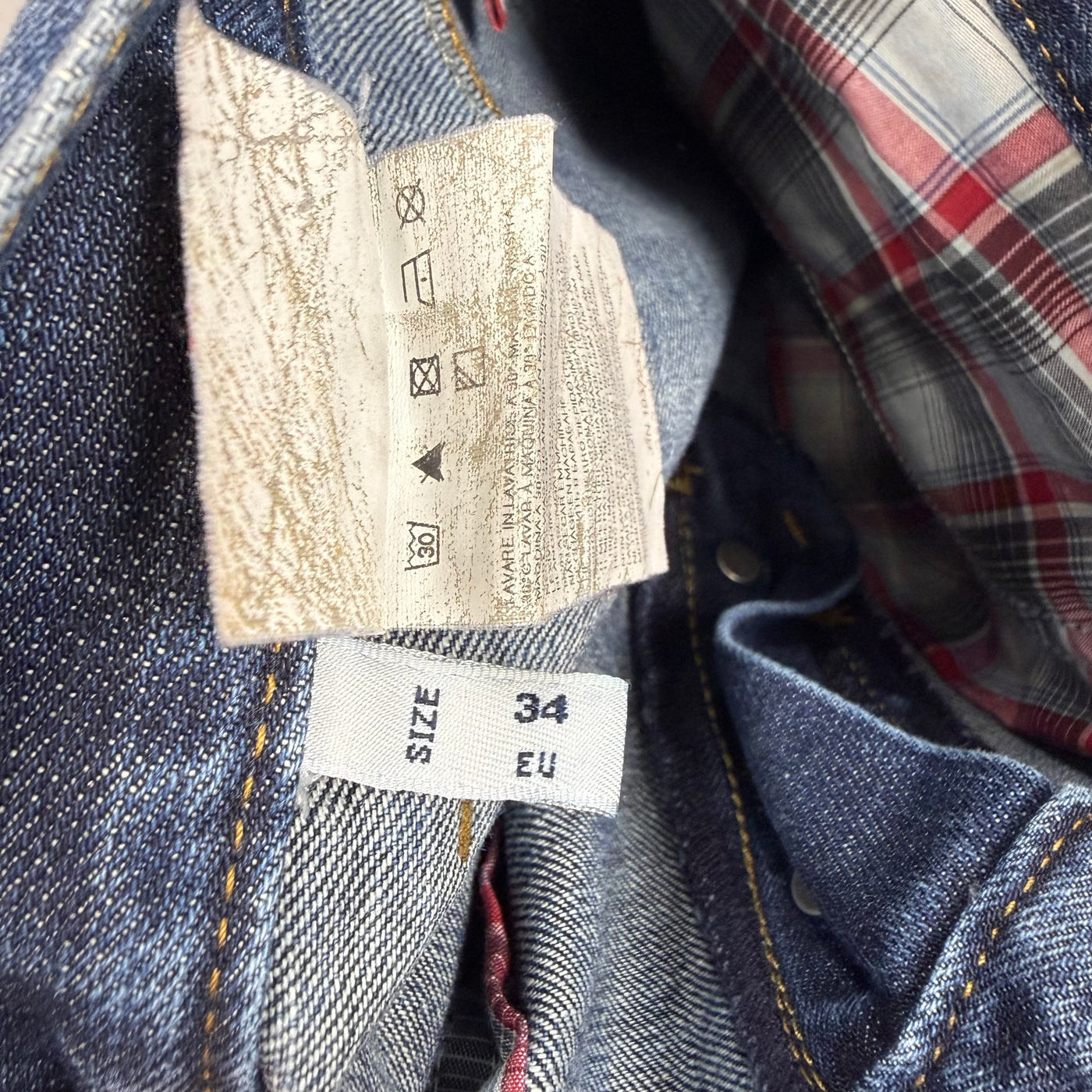 Armani Washed Vintage Jeans | M