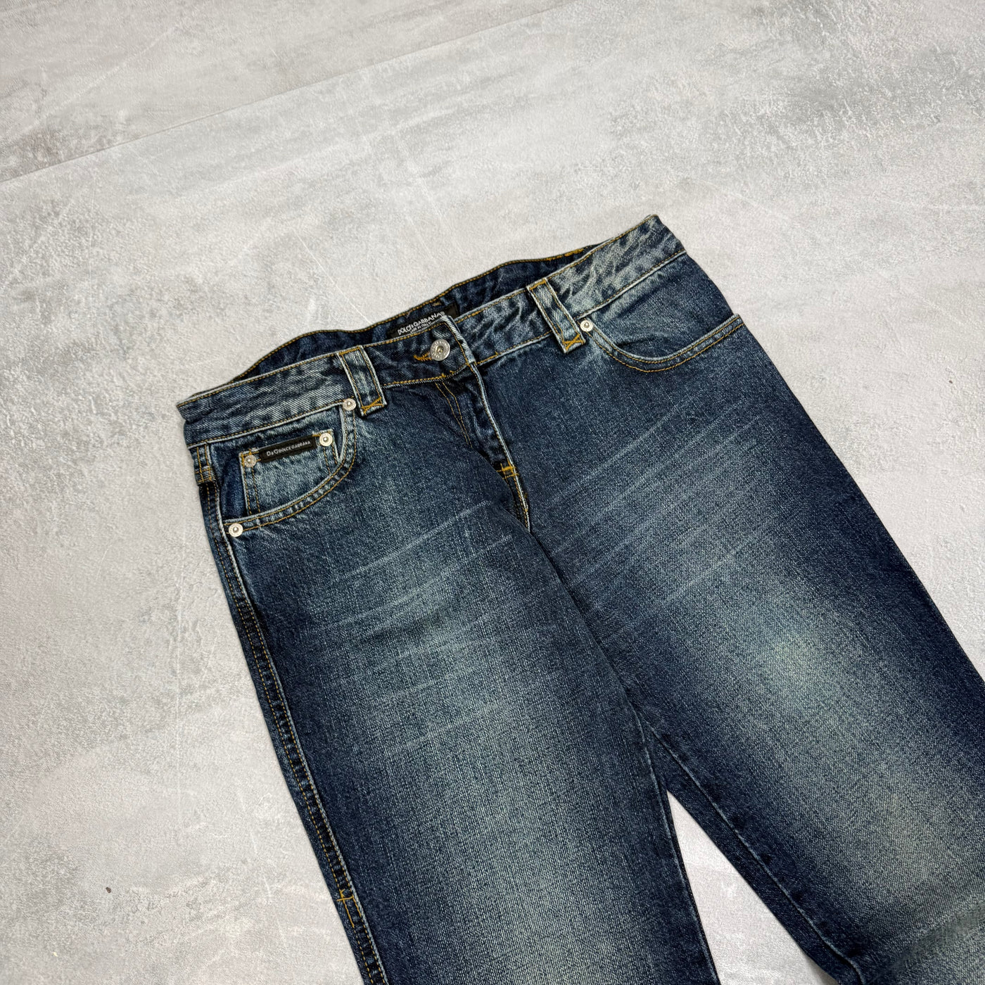 Dolce Gabana Big Print Vintage Jeans | S