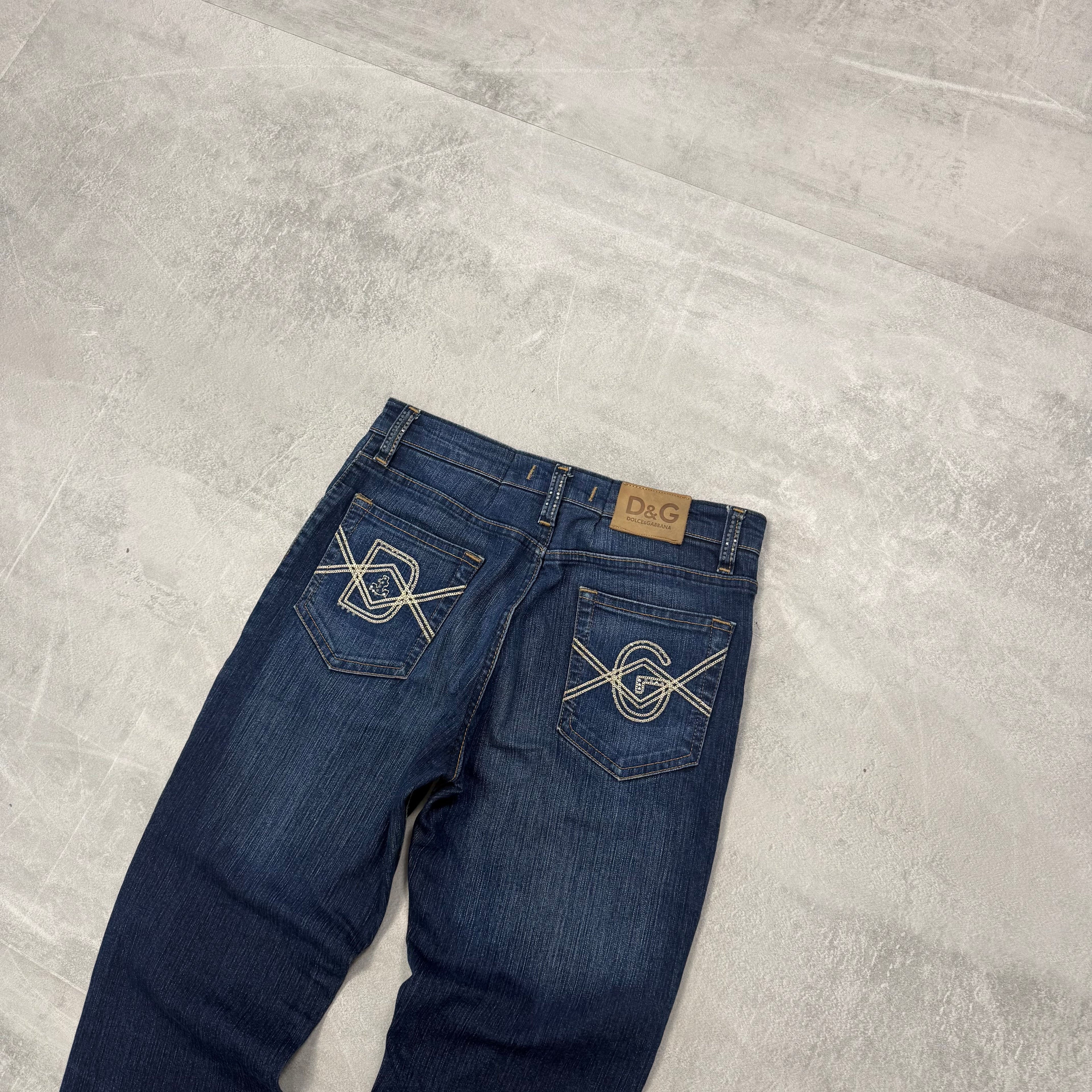 Dolce Gabana Big Print Jeans | XS