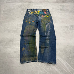 G-Star Big Print Vintage Jeans | S
