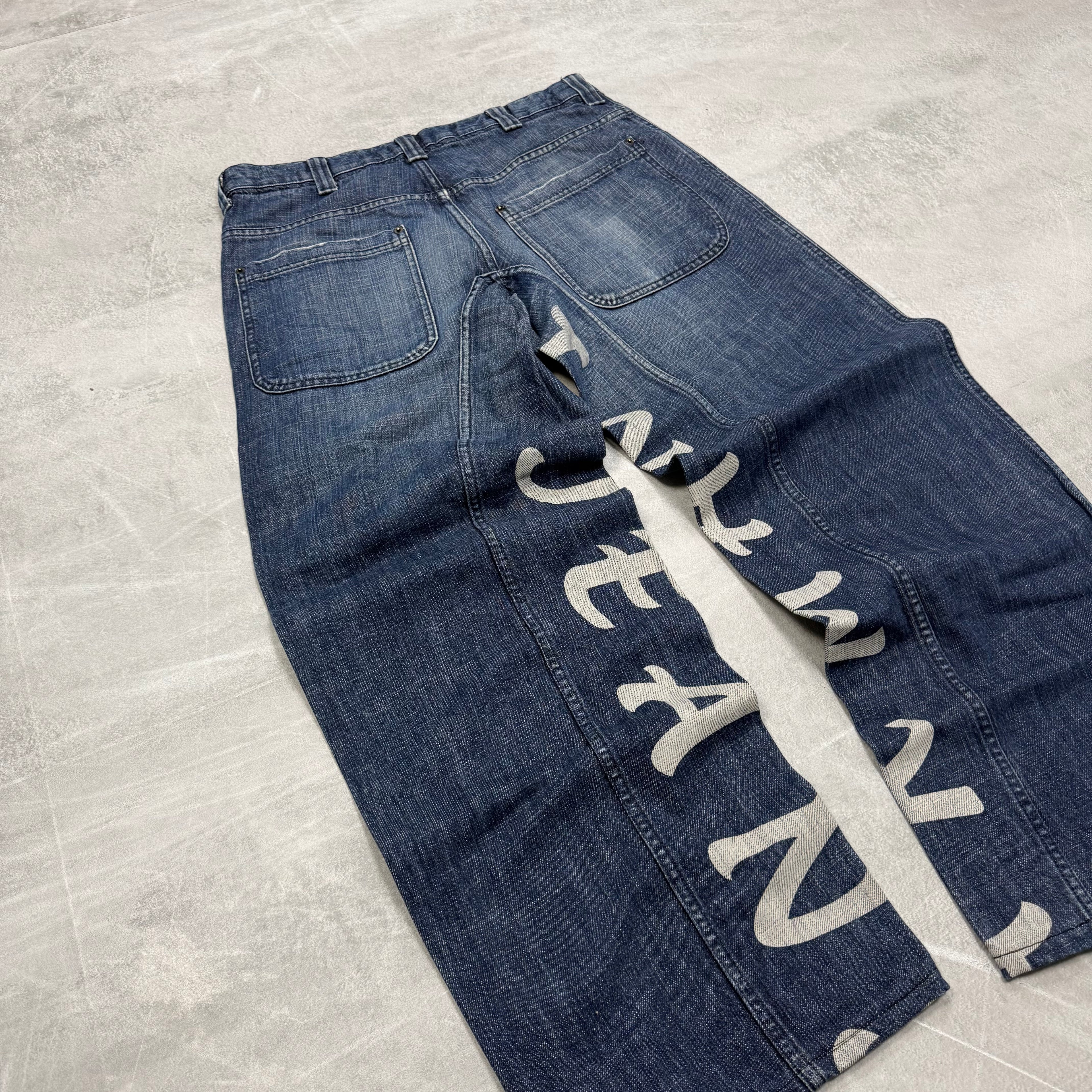 Armani Big Print Vintage Jeans | S
