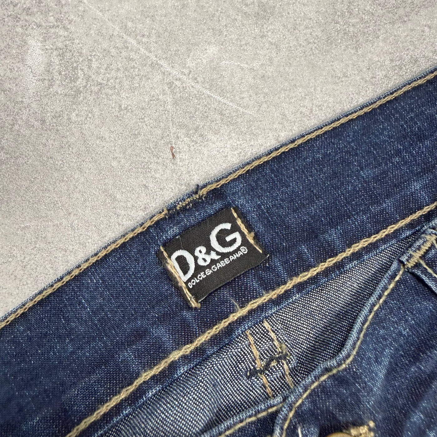 Dolce Gabana Big Print Vintage Jeans | S