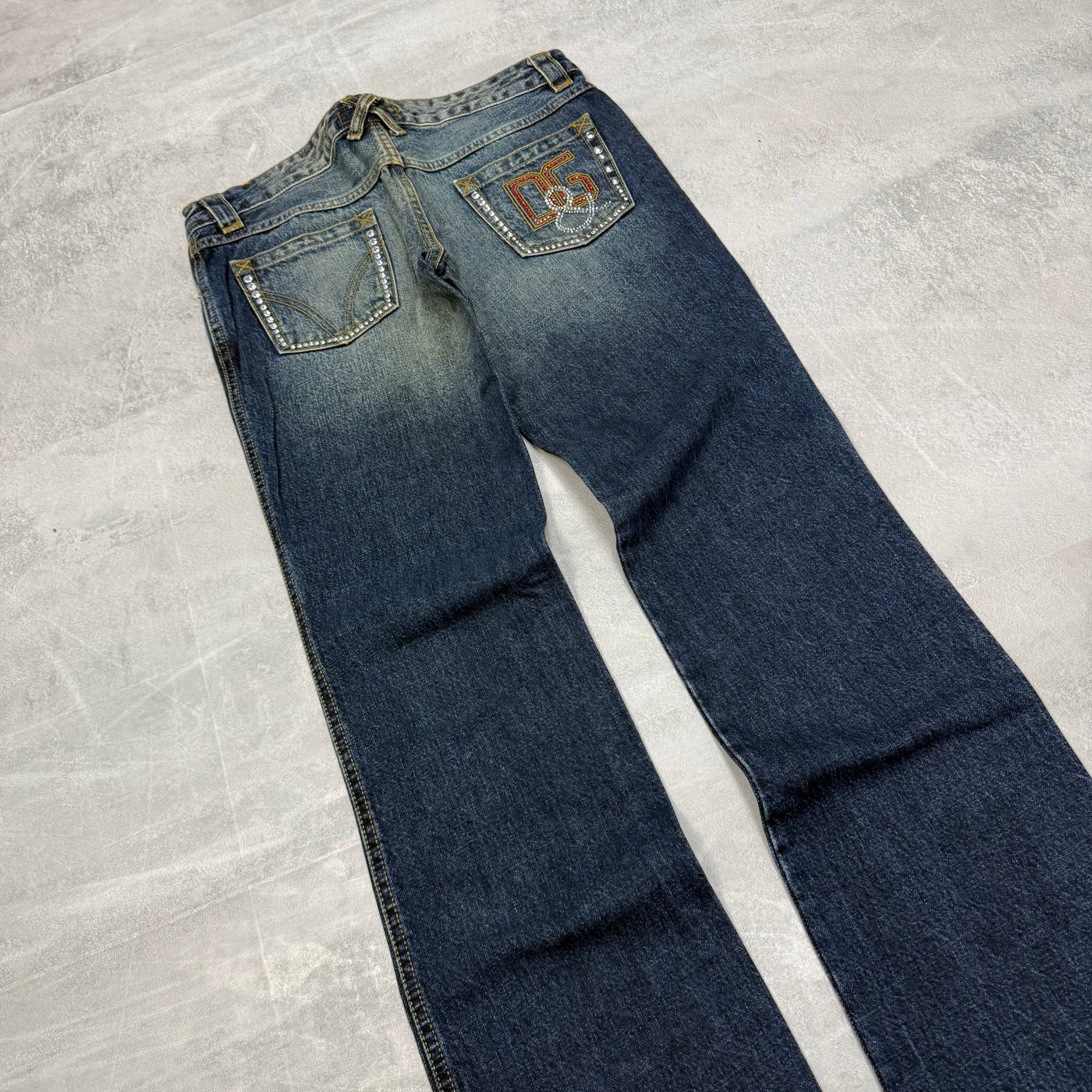 Dolce Gabana Big Print Vintage Jeans | S