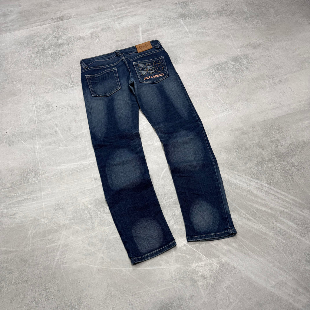 Dolce Gabana Back Print Vintage Jeans | XS