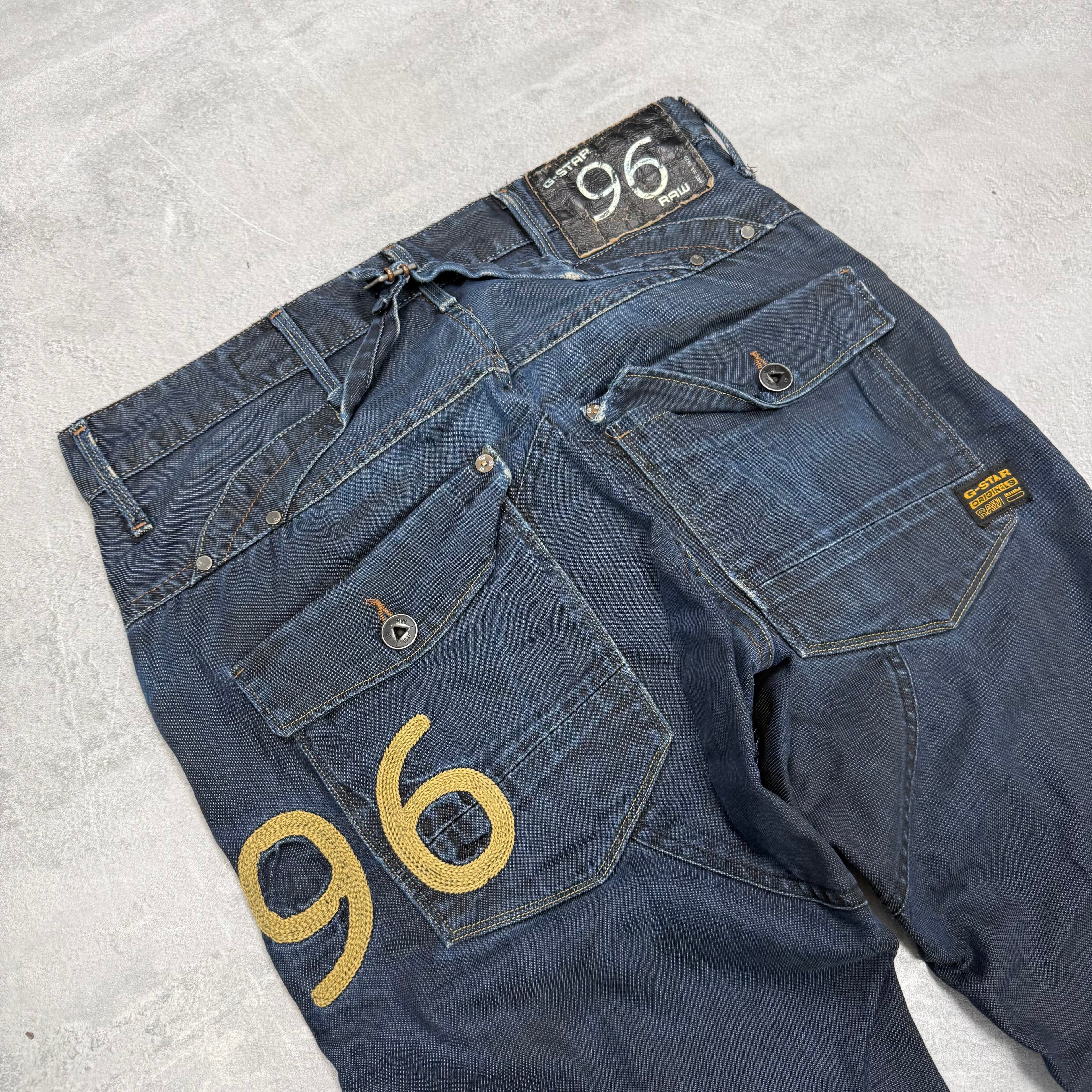 G-Star Big Print Washed Vintage Jeans | S