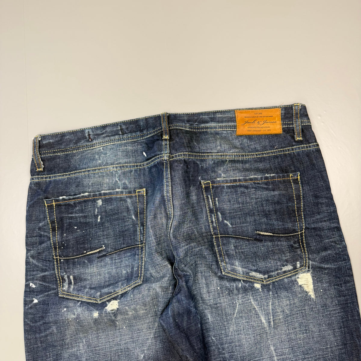 Jack Jones Baggy Washed Vintage Jeans | L
