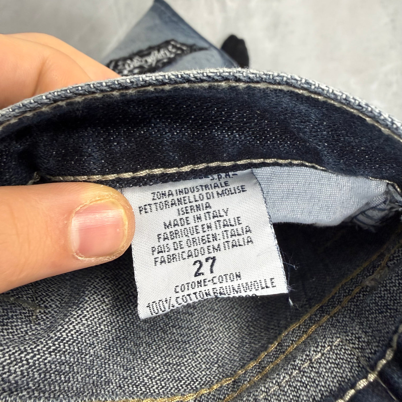 Dolce Gabana Big Print Washed Vintage Jeans | XS