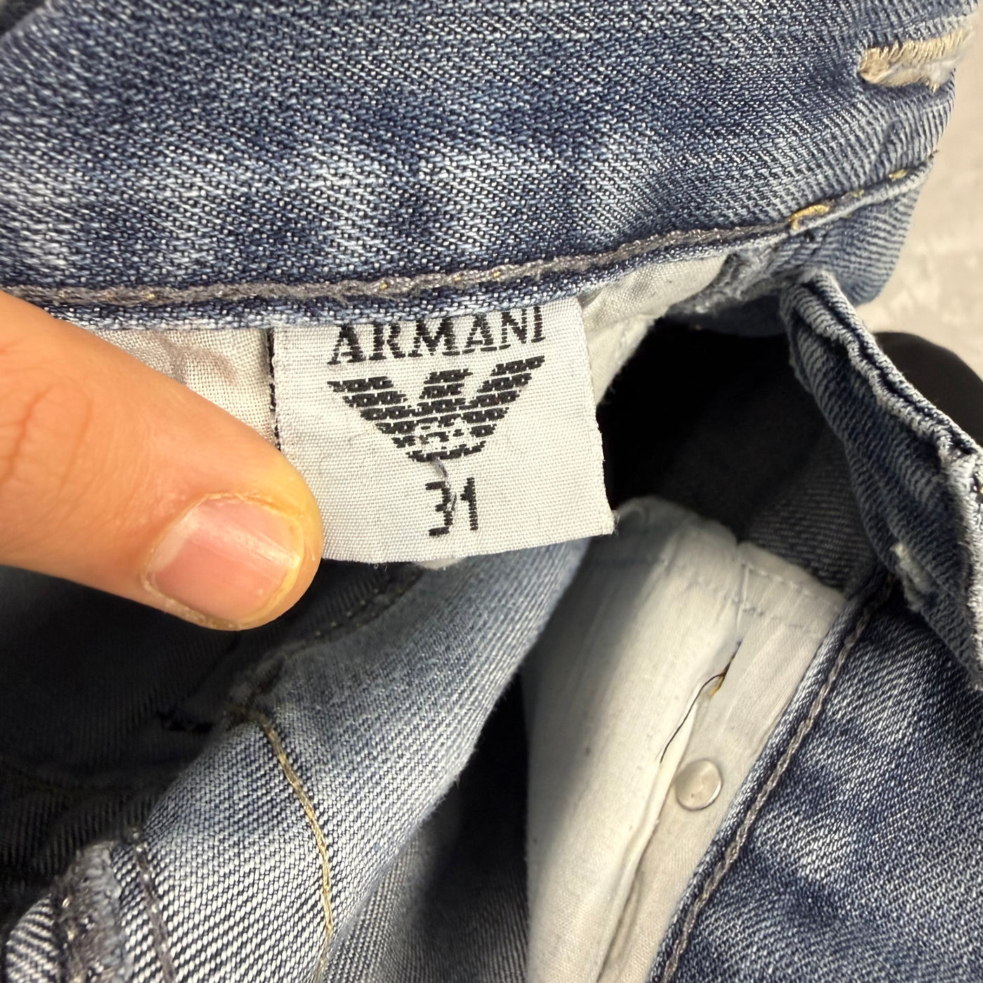 Armani Washed Vintage Jeans | S