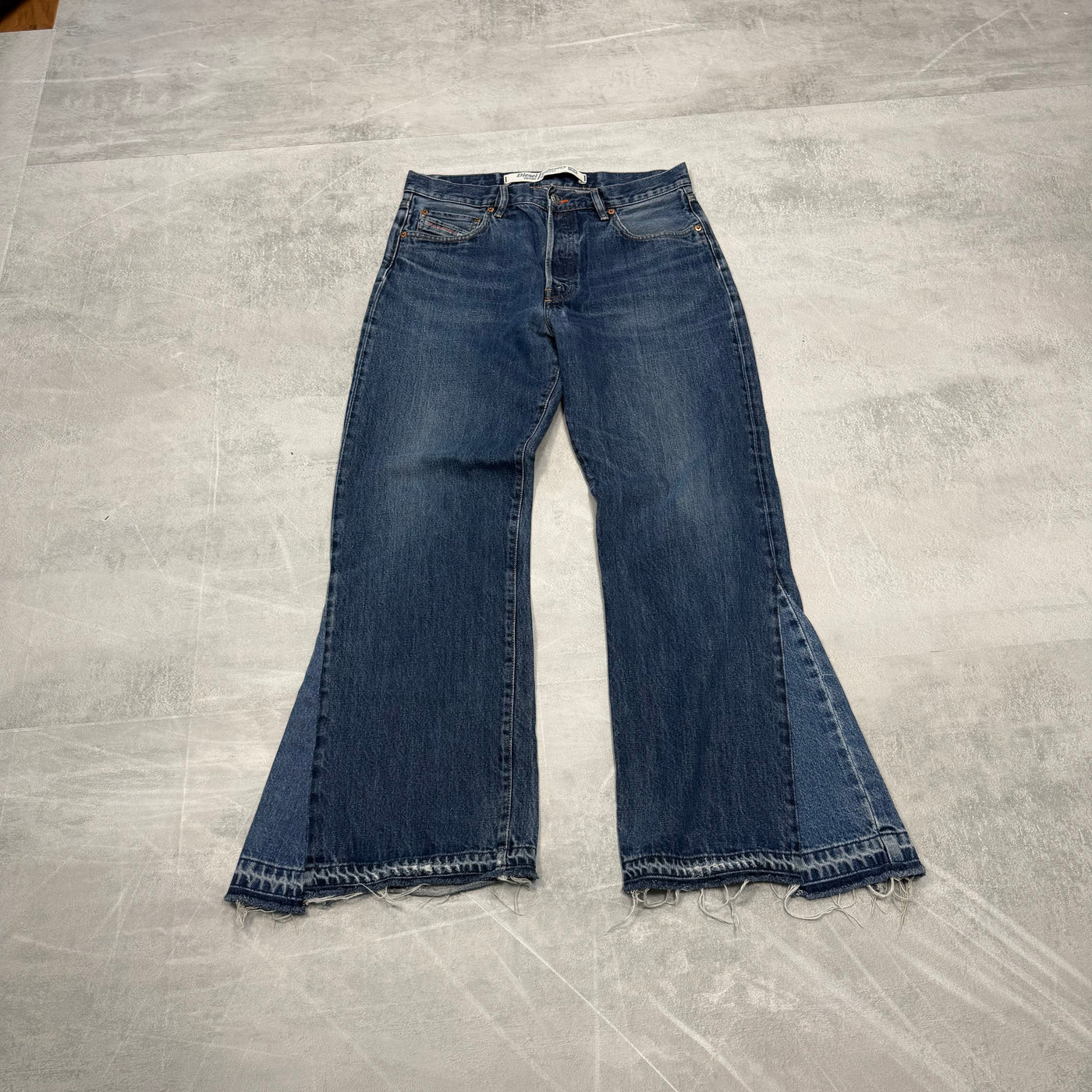 Diesel Flared Washed Vintage Jeans | S