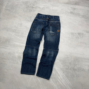G-Star Big Print Washed Vintage Jeans | XS