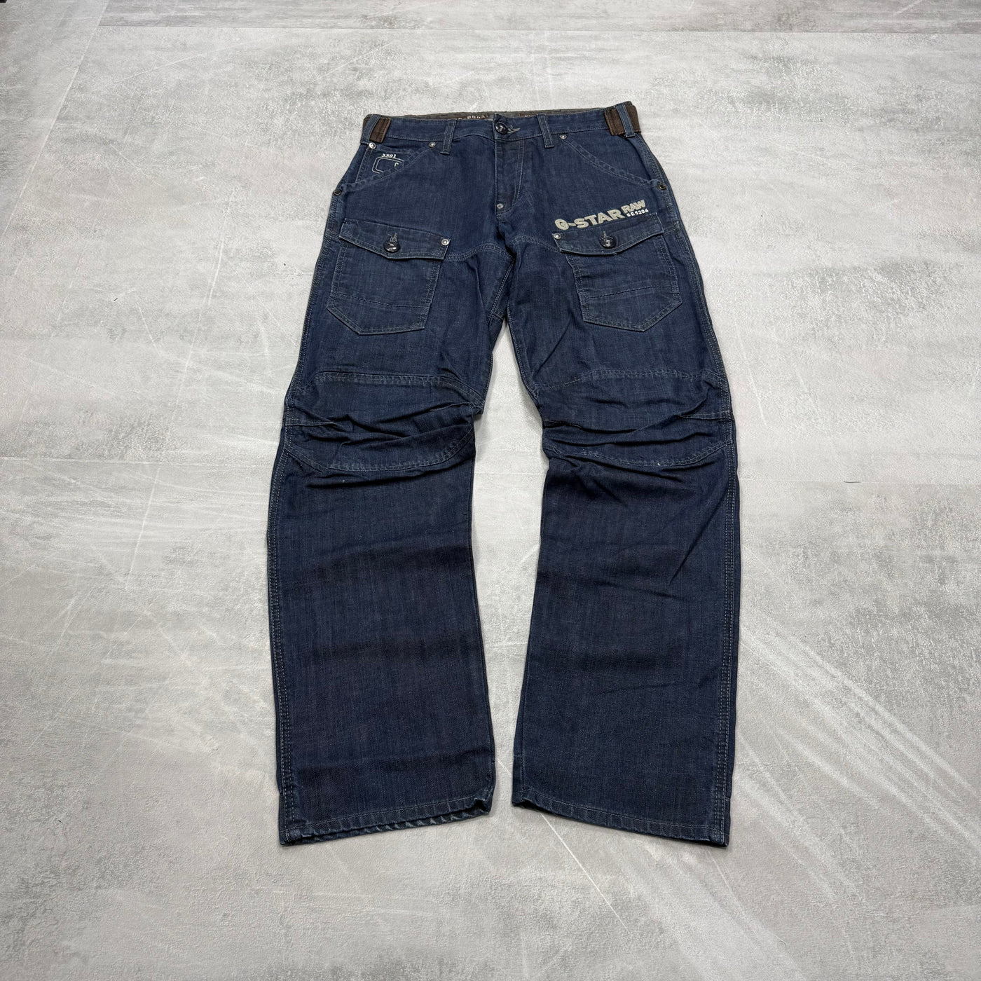 G-Star Big Print Washed Vintage Jeans | M