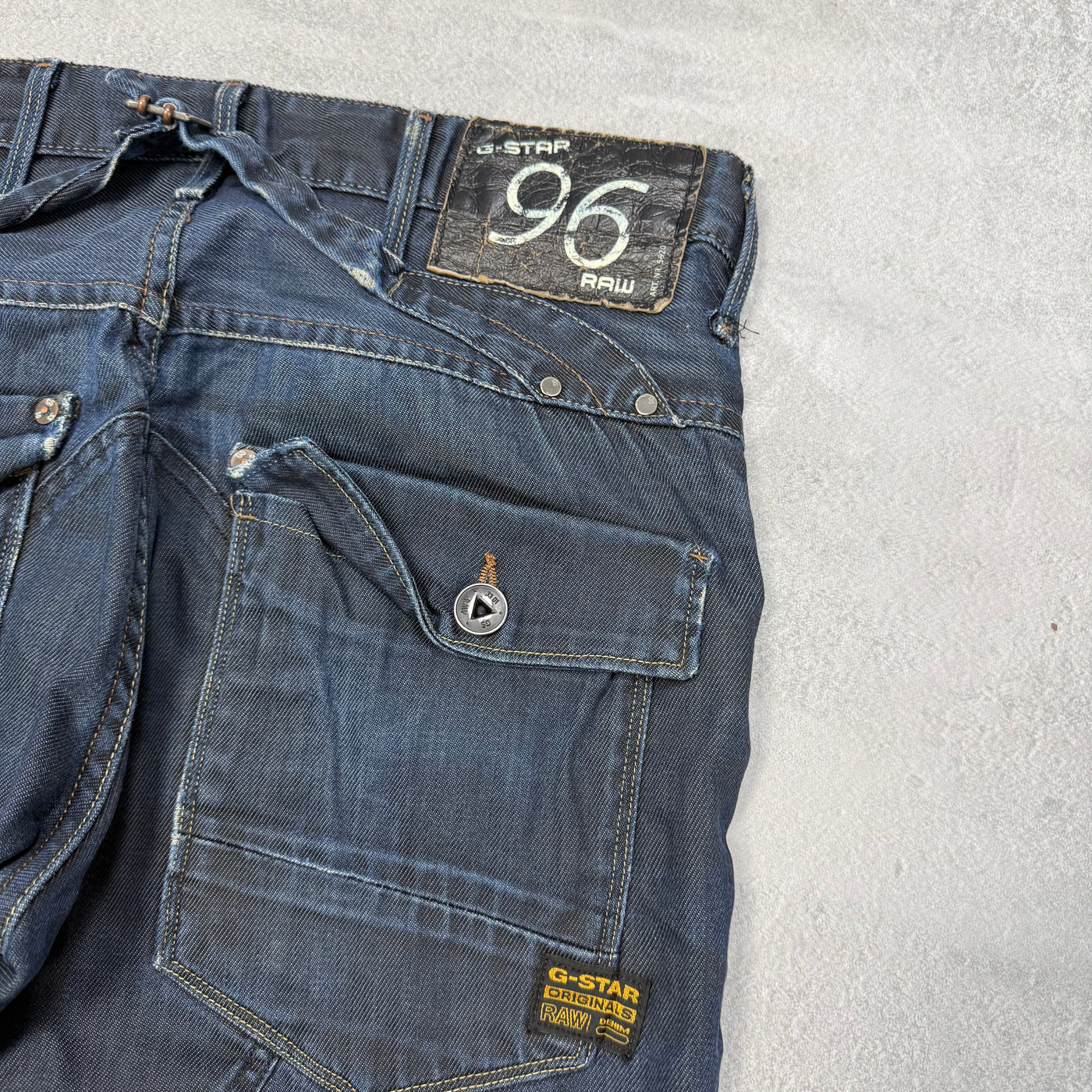 G-Star Big Print Washed Vintage Jeans | S