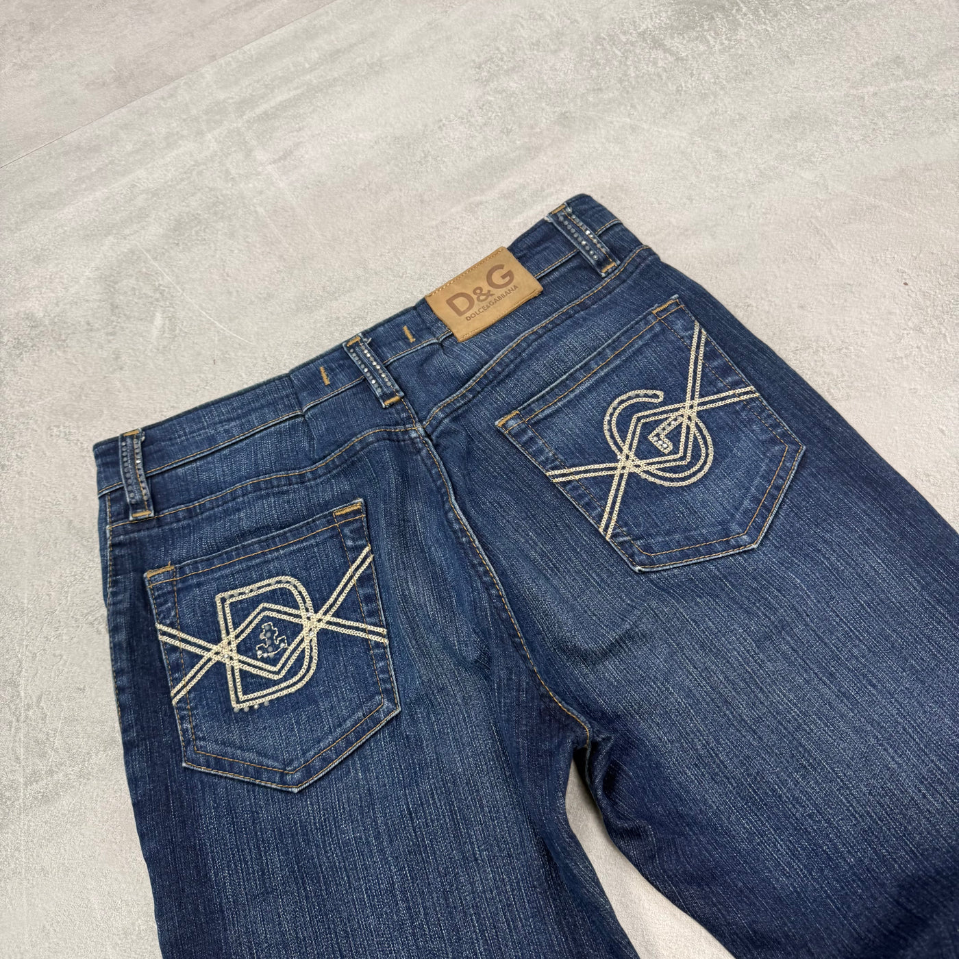 Dolce Gabana Big Print Jeans | XS