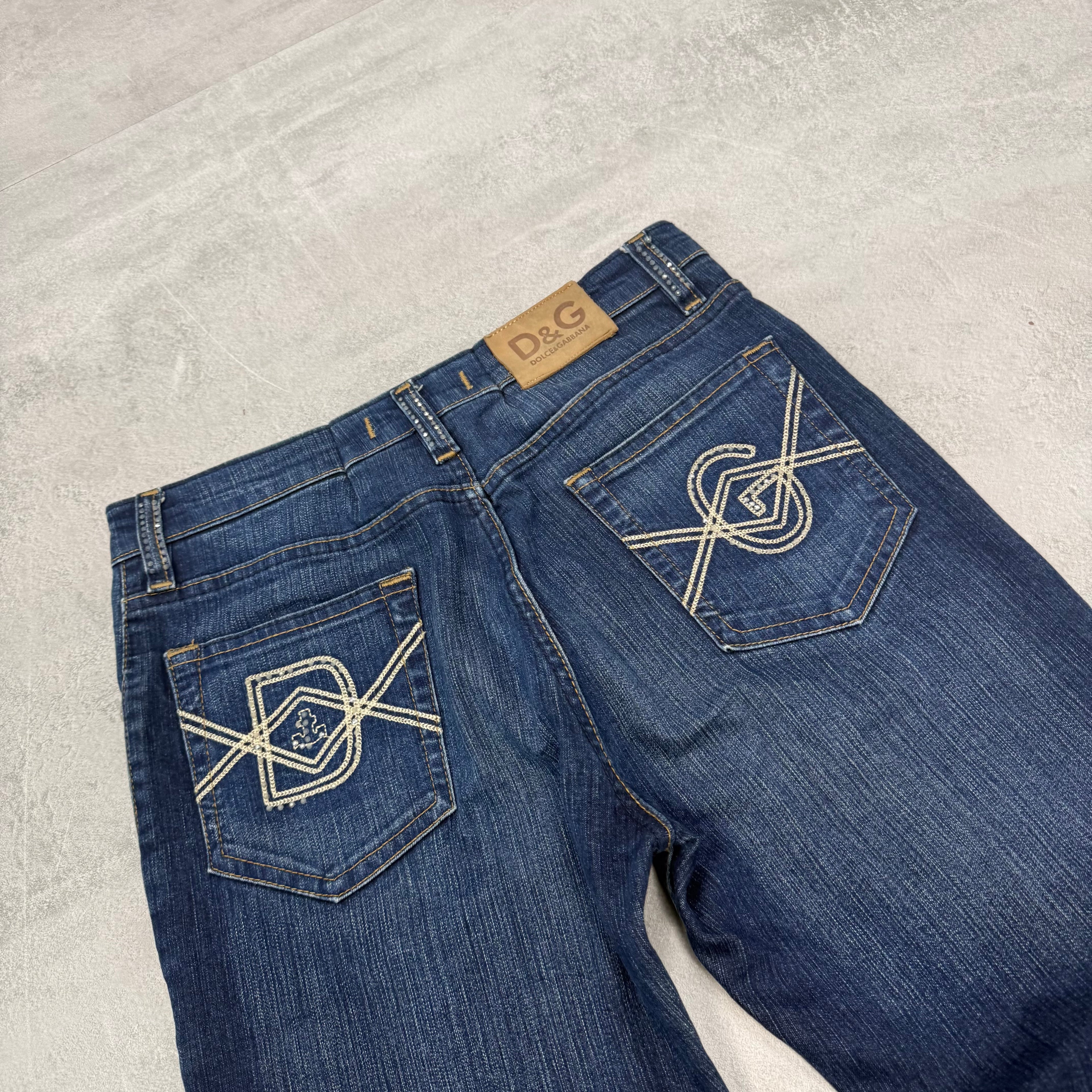 Dolce Gabana Big Print Jeans | XS