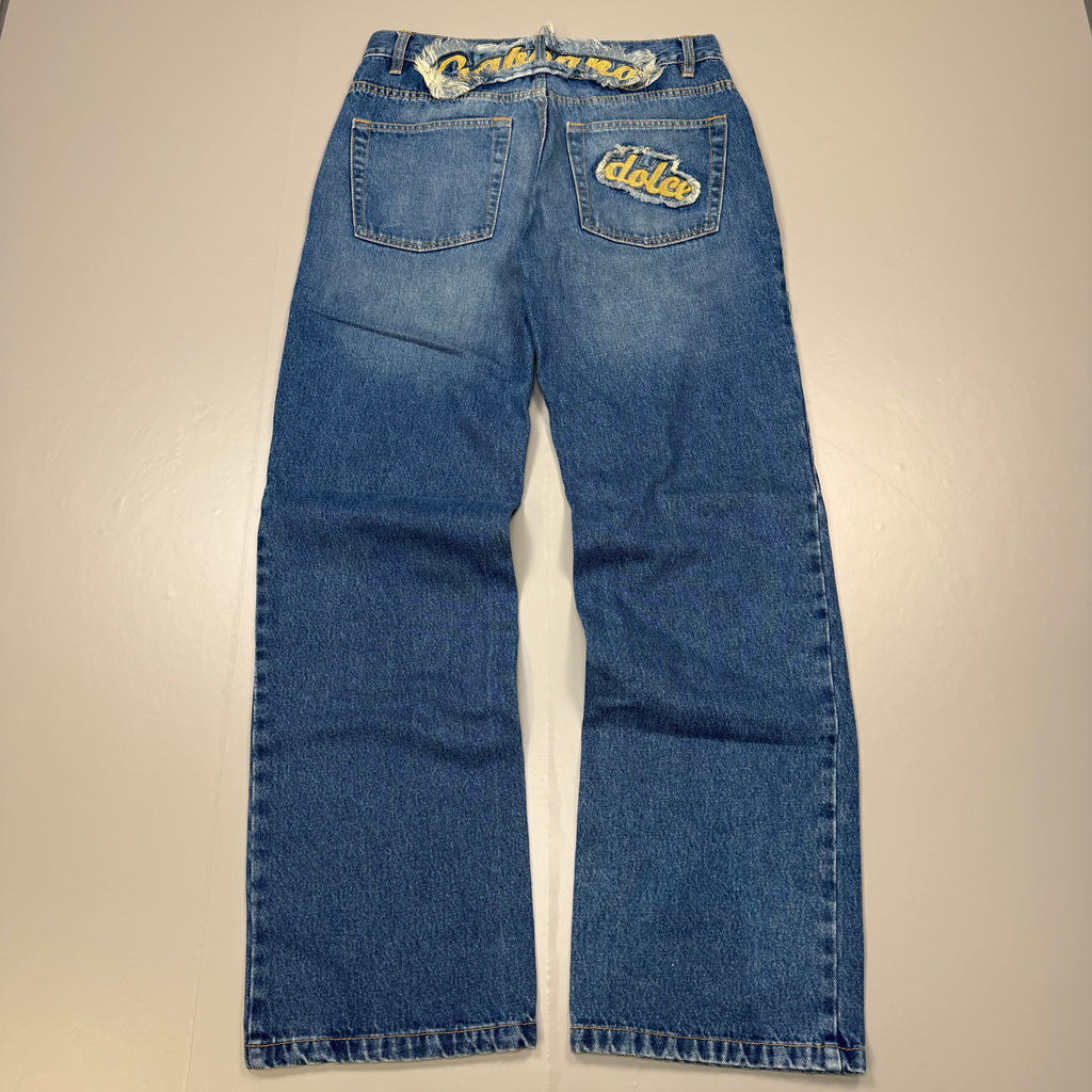 Dolce Gabana Back Print Vintage Jeans | S
